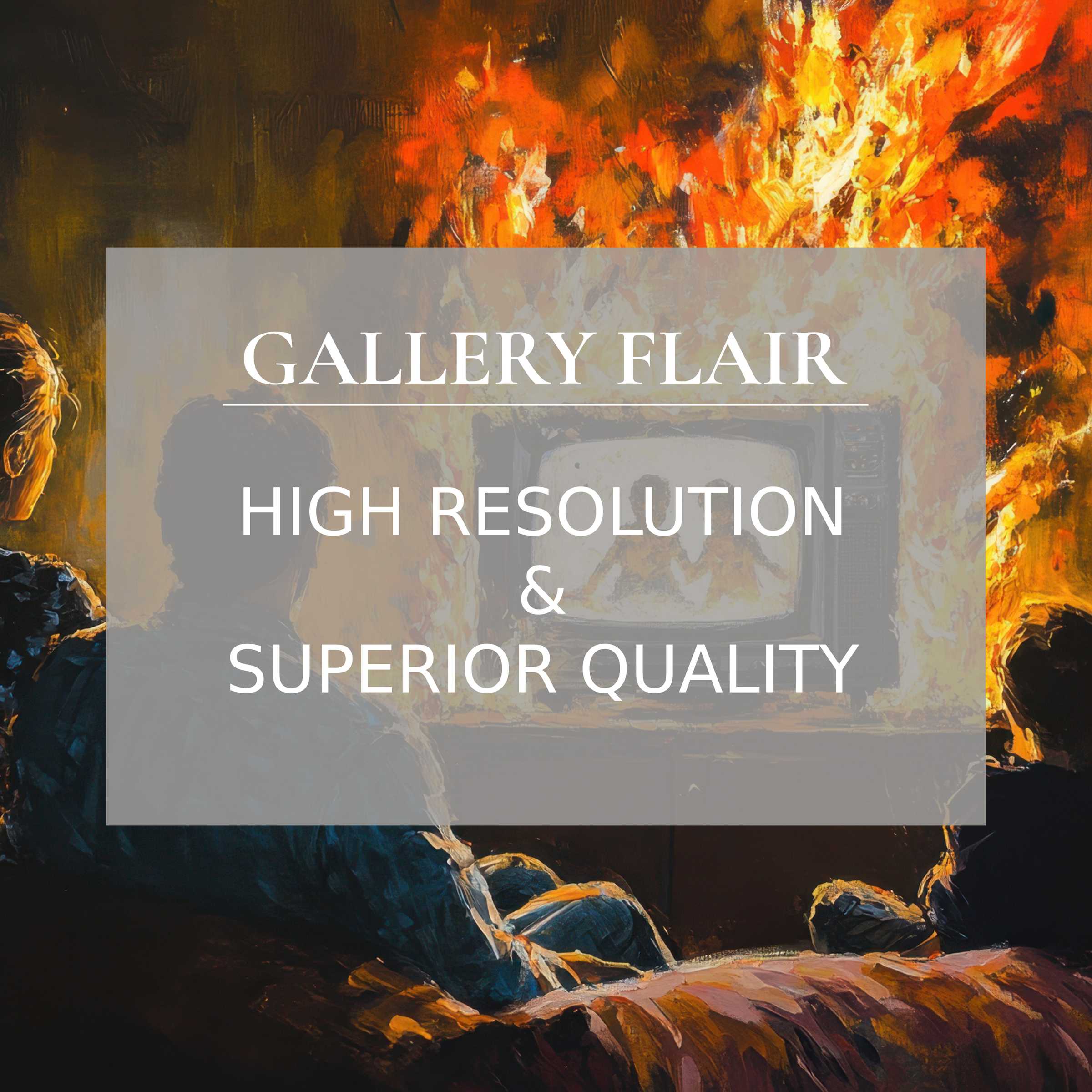 Fiery street art printable art depicting a radiant blaze, expertly detailed to elevate modern interiors with bold, cinematic drama