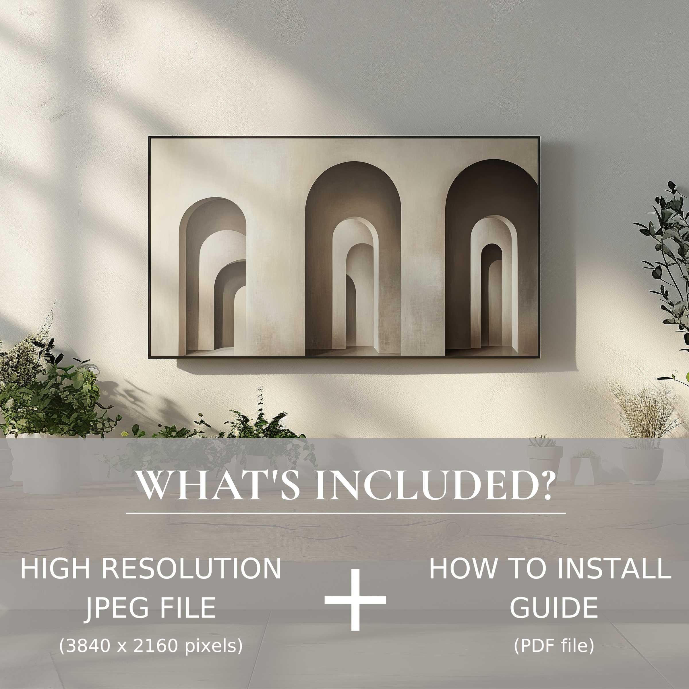 Modern digital TV art download enhances your stylish living space with easy digital use and elegant architectural design