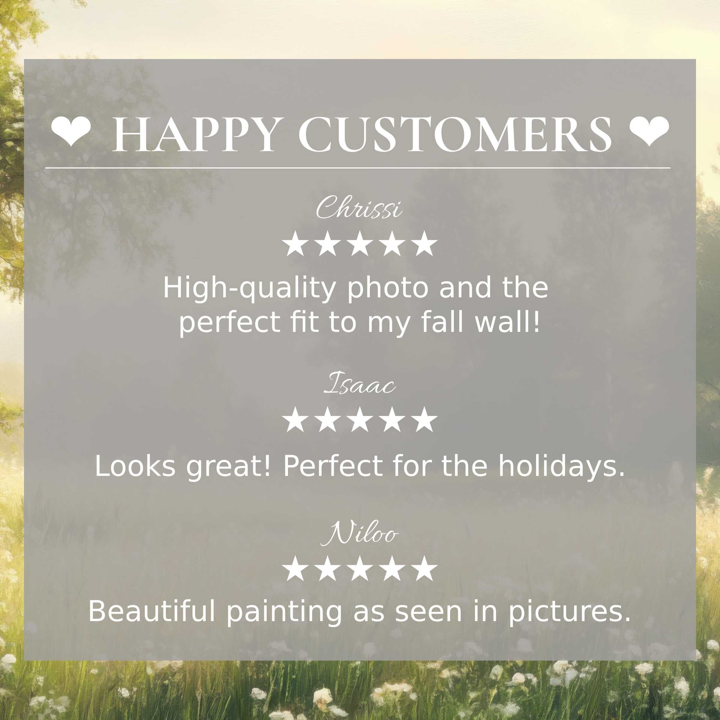 Elegant spring art for Frame TV with soft forest hues, trusted by happy customers through glowing reviews