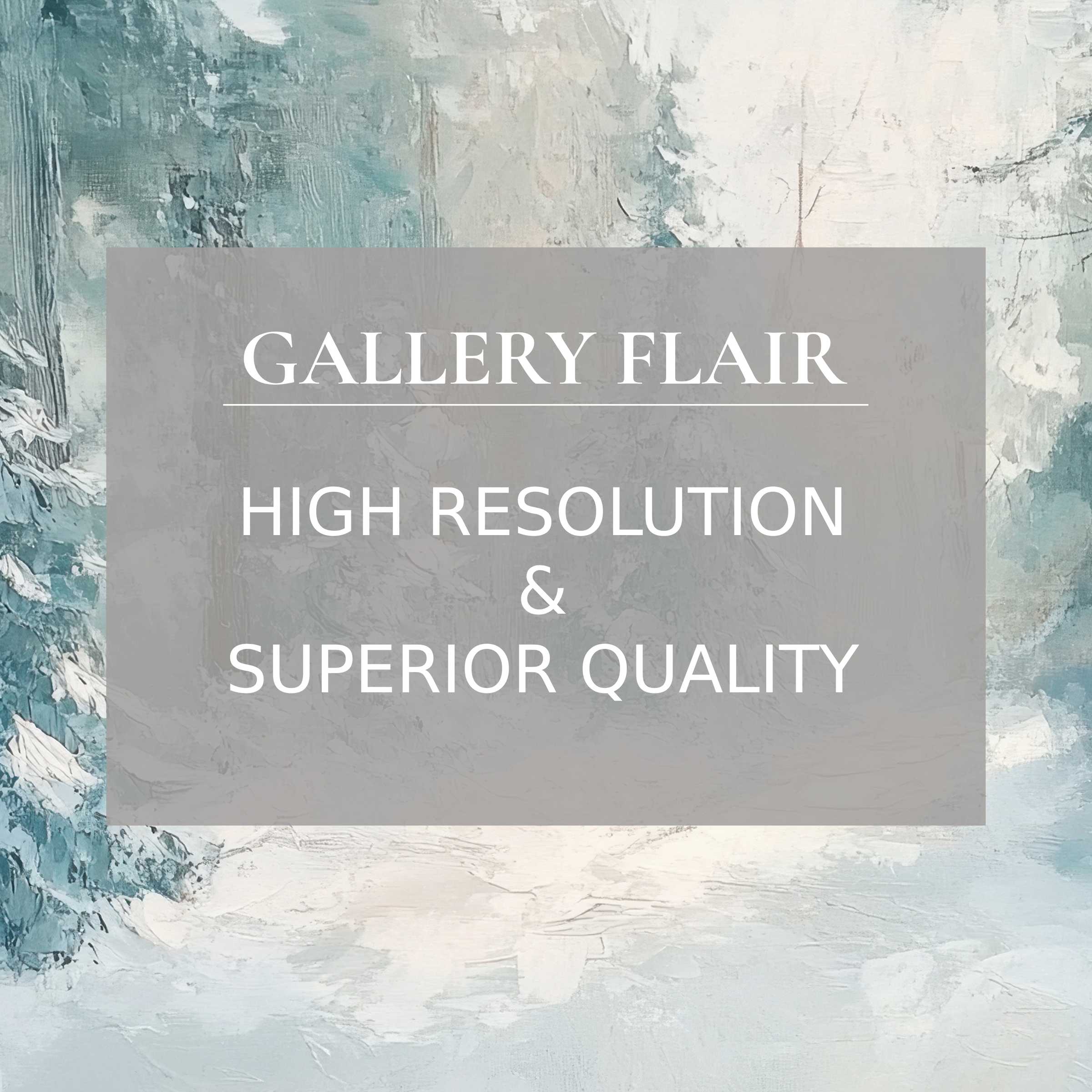 Ethereal winter printable art in soothing icy blues and soft whites, crafted in high resolution to elevate modern interiors