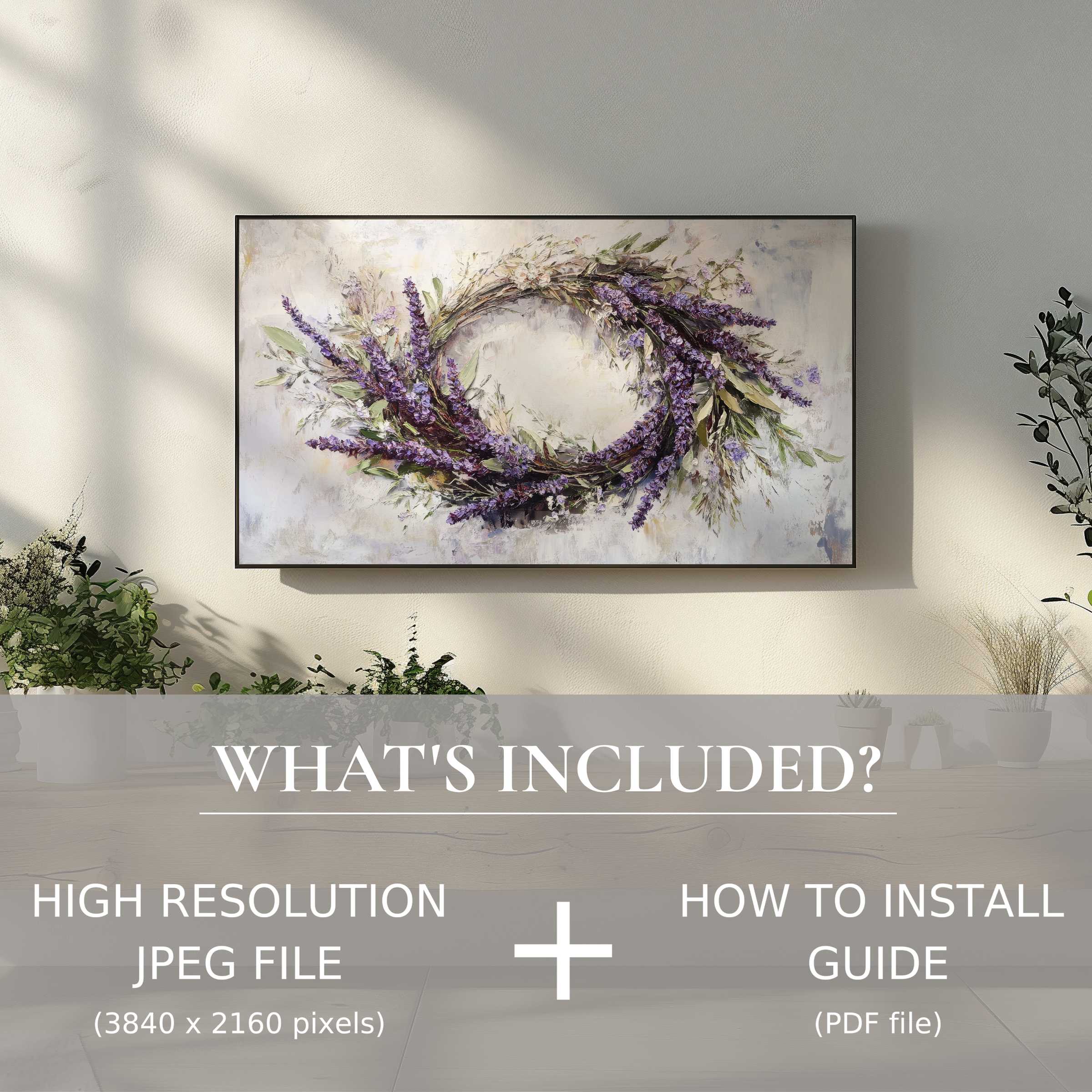 Elegant floral digital TV art download enhancing your living space with effortless digital use and modern style