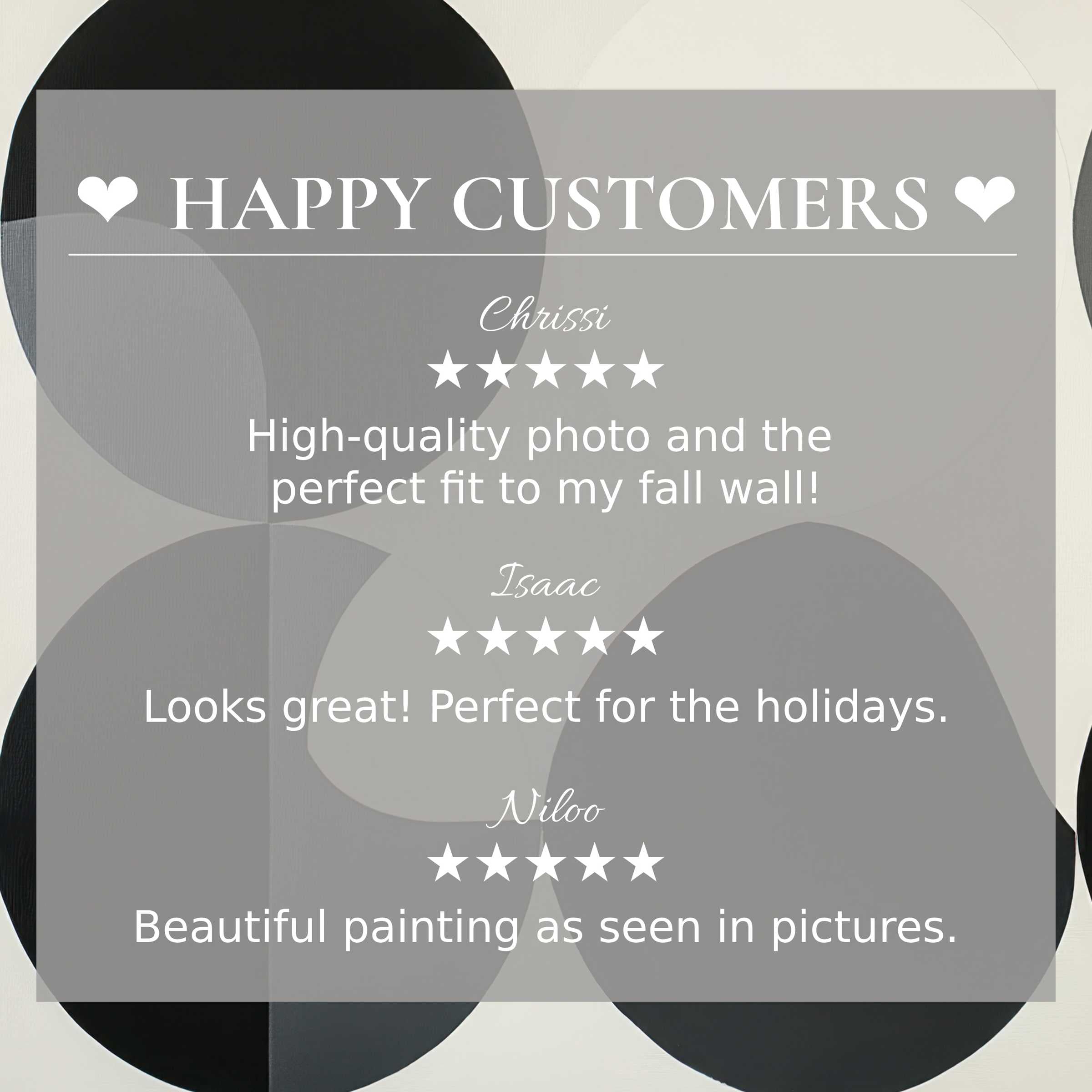 Minimalist art for Frame TV with abstract muted shapes; happy customer reviews build trust and elevate style