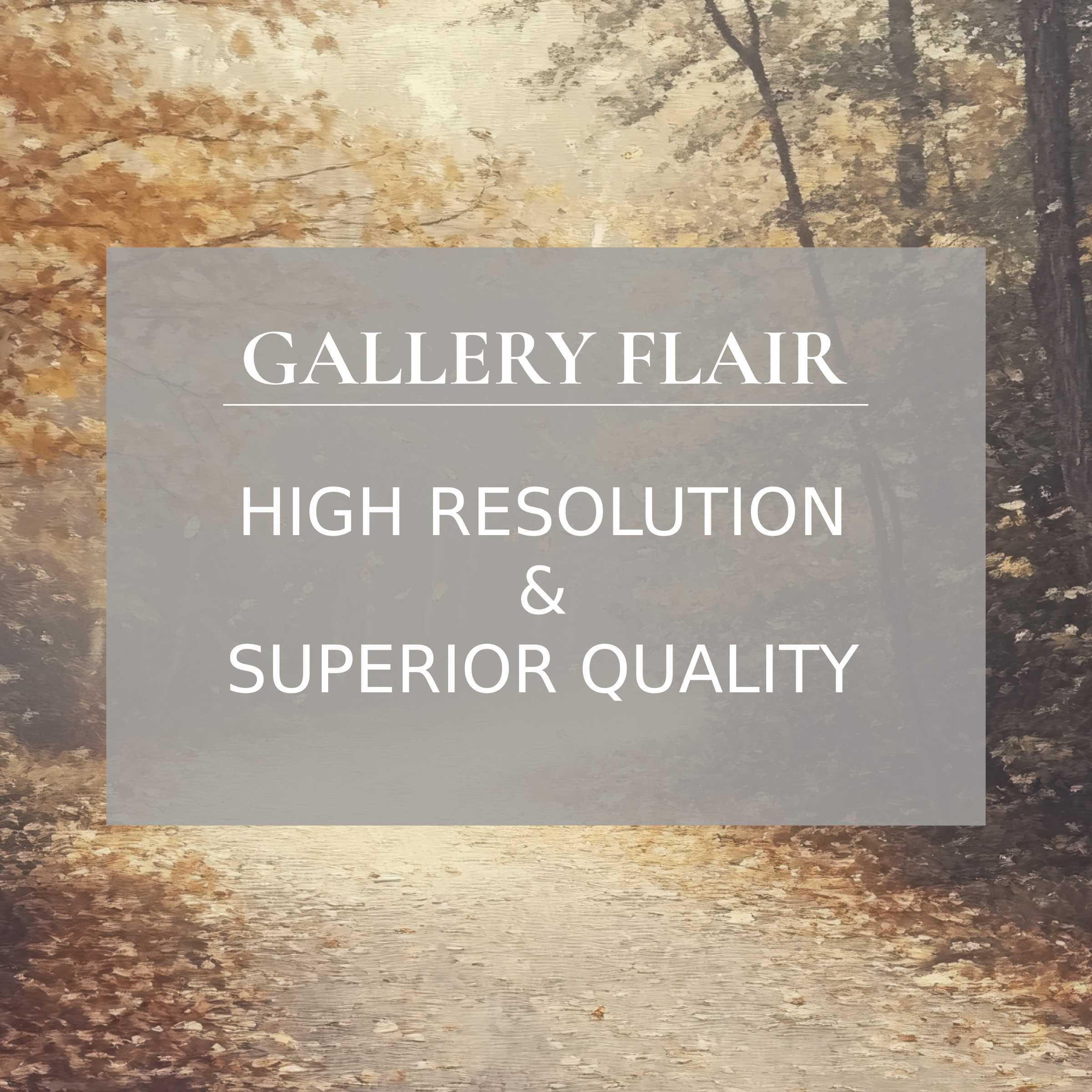 Fall printable art capturing a serene autumn woodland path, with exquisite detail and warm, calming tones elevating modern interiors