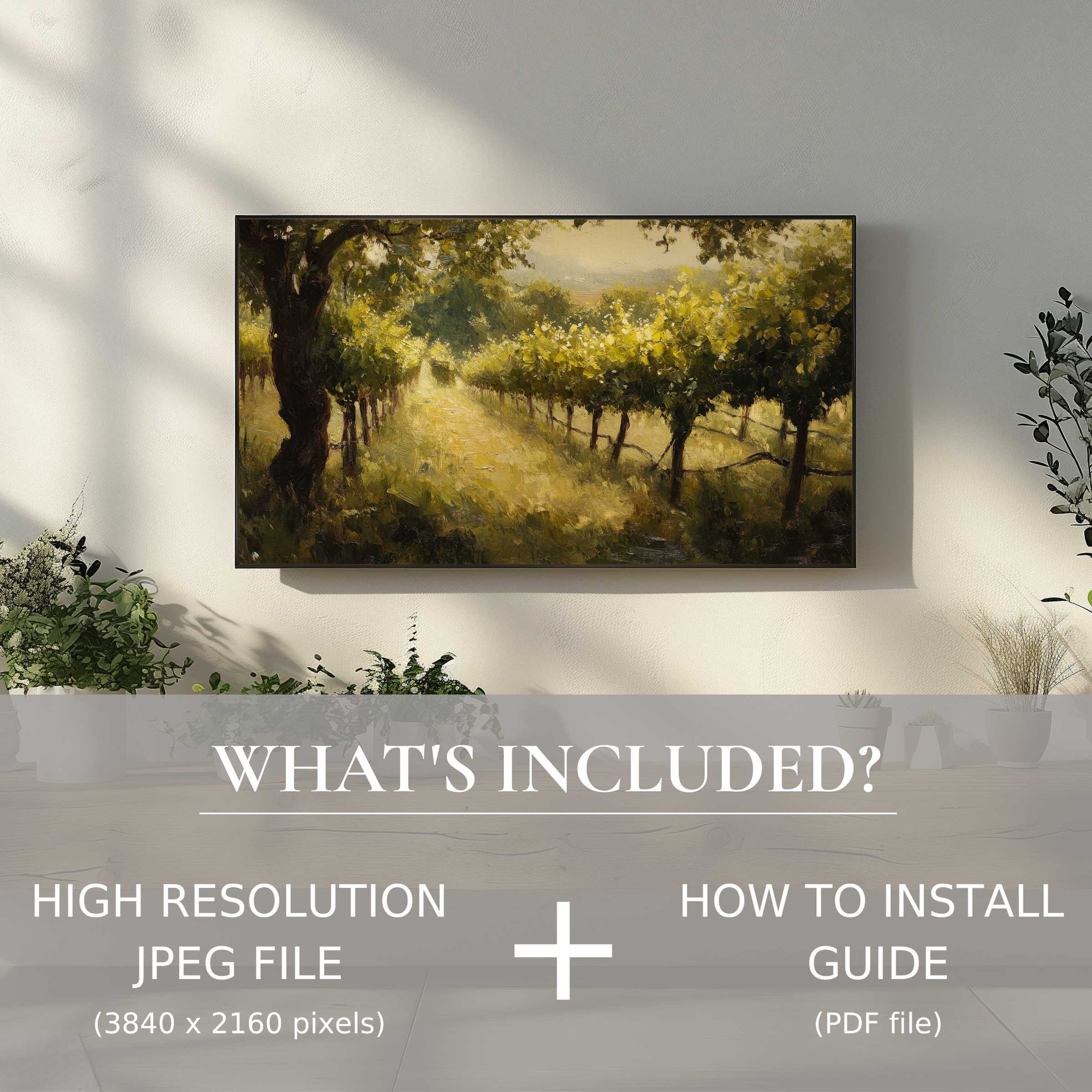 Elegant botanical digital TV art download transforms your living space with effortless high-res use and refined nature-inspired charm