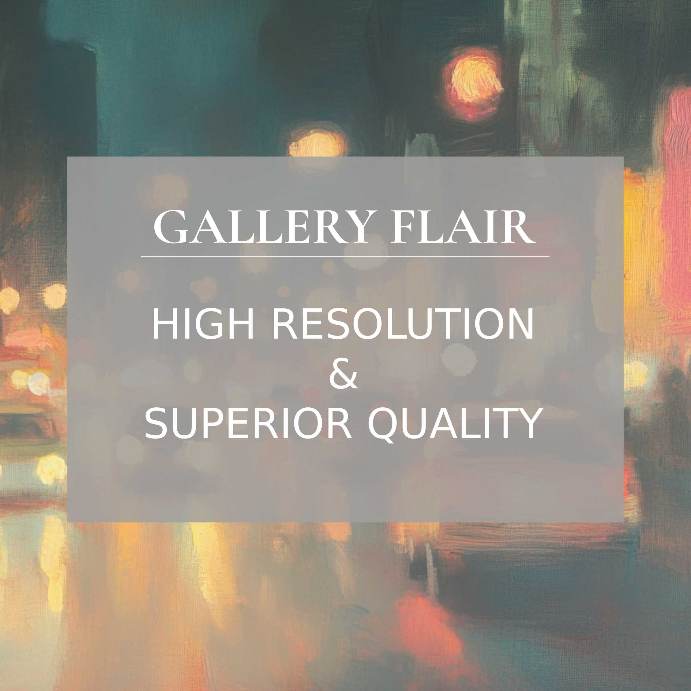 Elegant urban Frame TV picture with high resolution, refined brushstrokes, and vivid, clear city night lighting