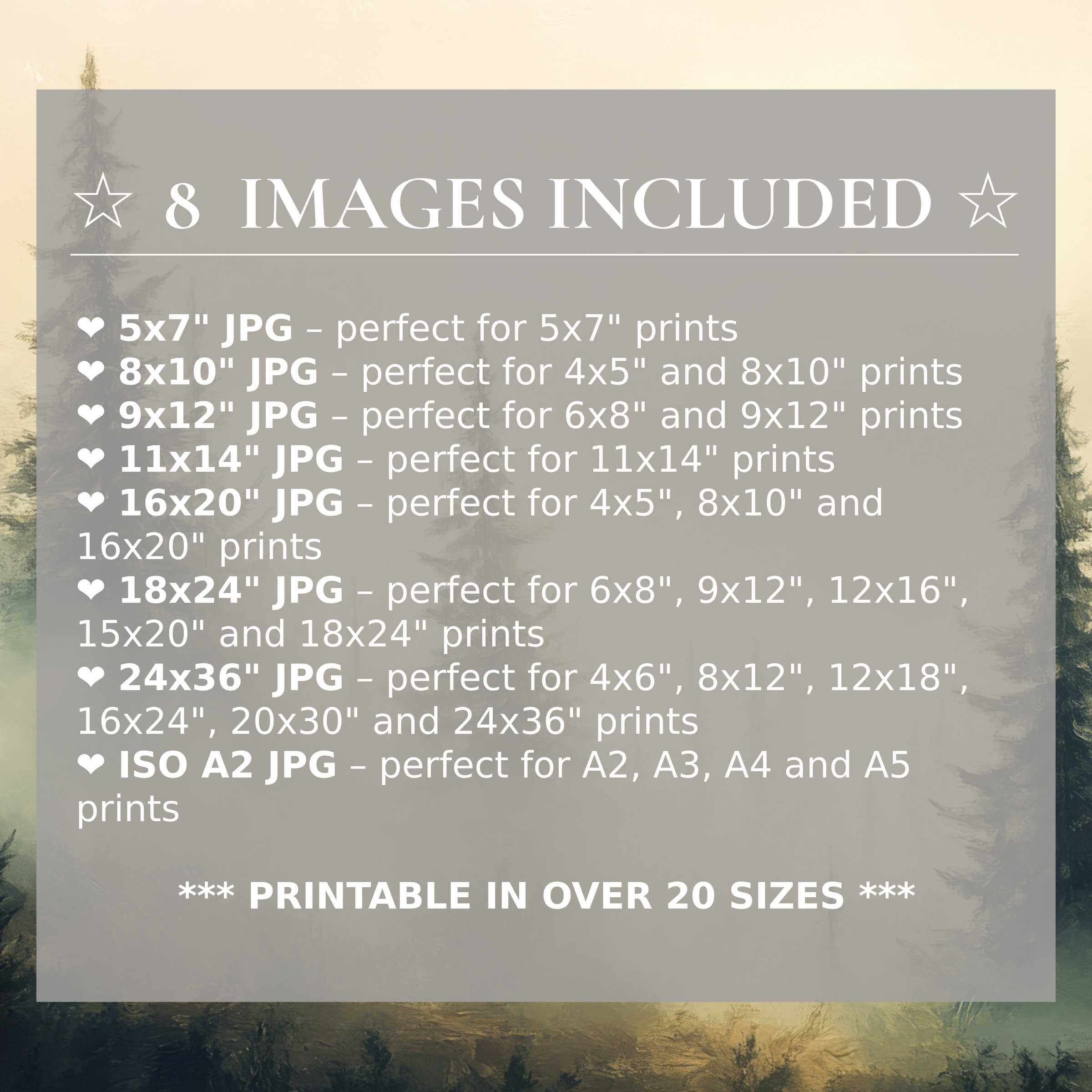 Radiant landscape digital print in muted greens and golds, offered in 8 high-res sizes to elevate modern interiors with timeless style and flexible layering