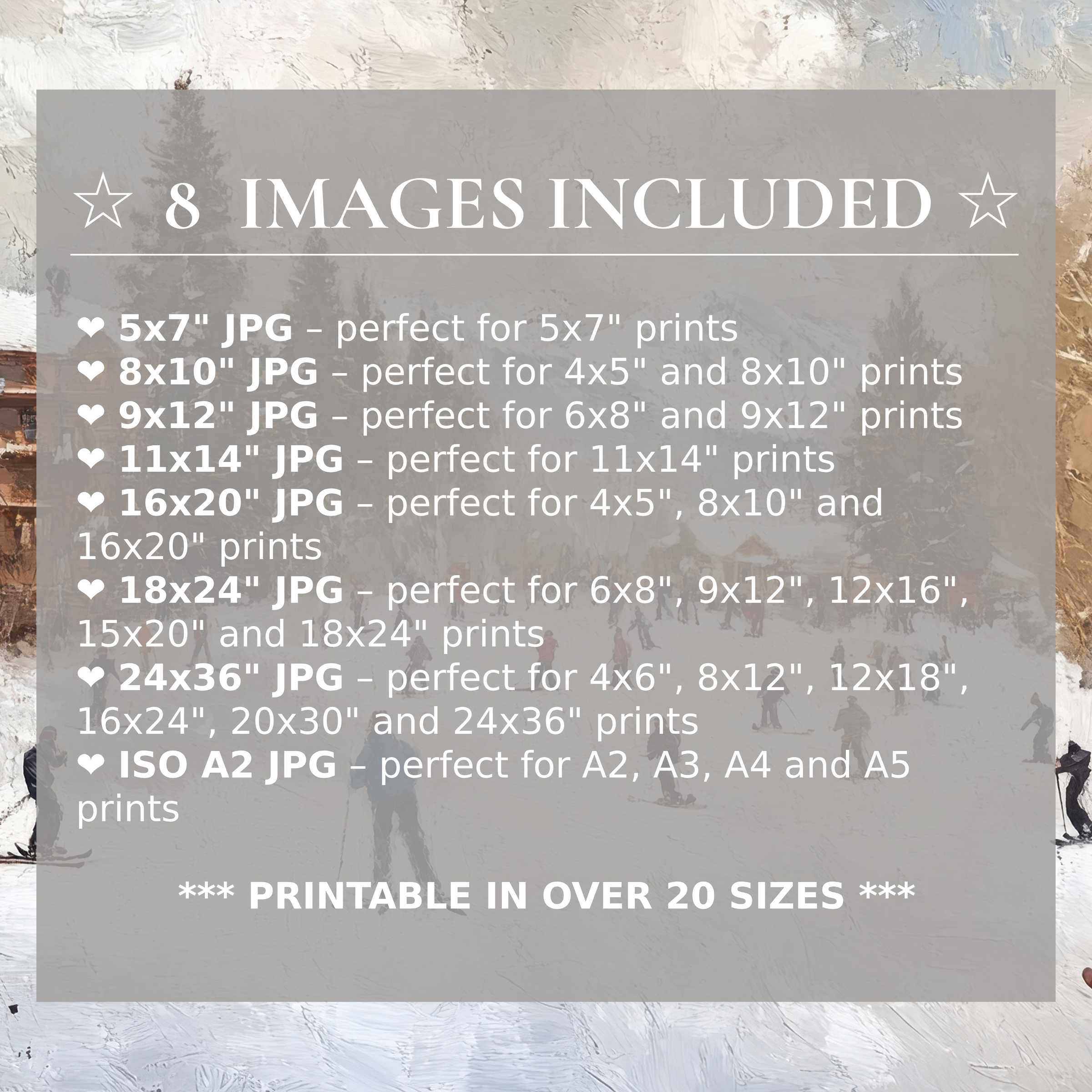 Radiant winter digital print in soft neutrals and warm browns, elevating modern interiors with timeless style Includes 8 high-quality sizes