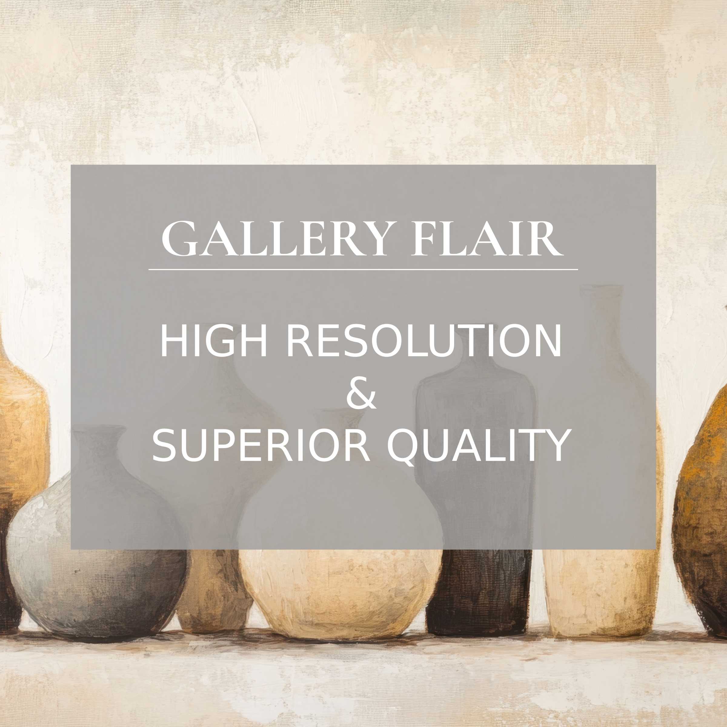 Serene boho printable art featuring textured earthy vases in muted tones, adding refined warmth and calming elegance to modern interiors