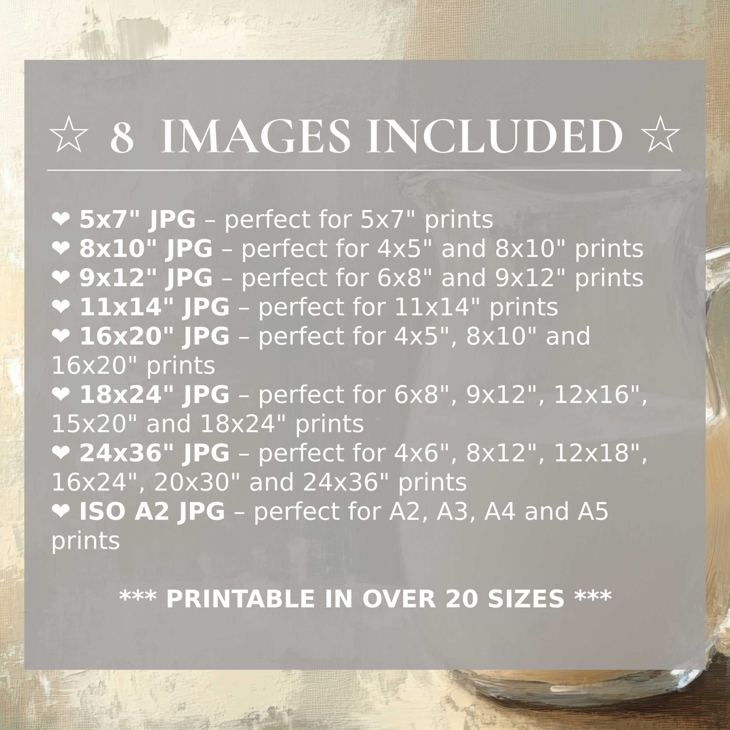 Farmhouse digital print radiates serene neutrals and warm textures, elevating modern interiors with 8 high-quality sizes included