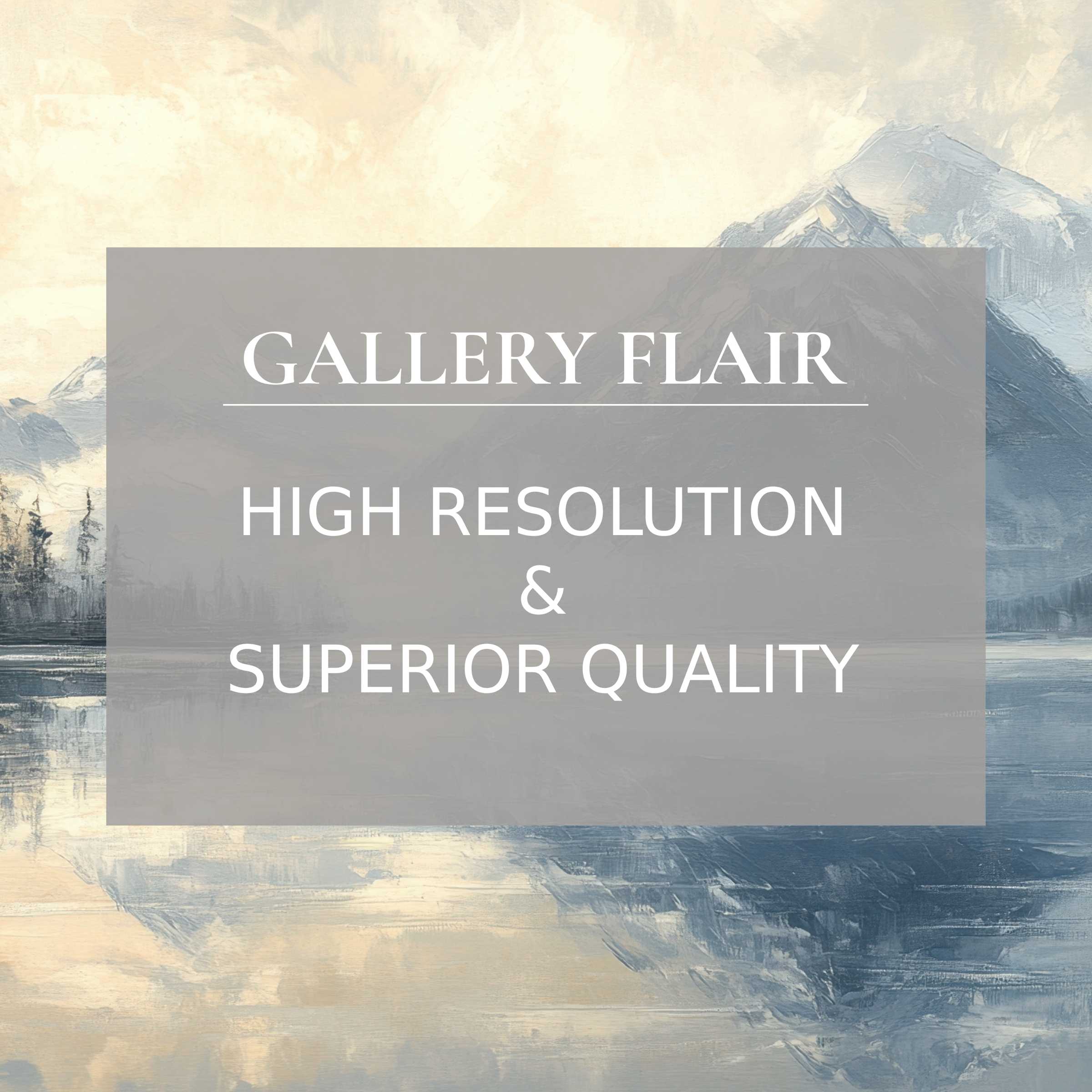 Elegant landscape Frame TV picture showcasing a serene mountain scene with exceptional resolution and clarity