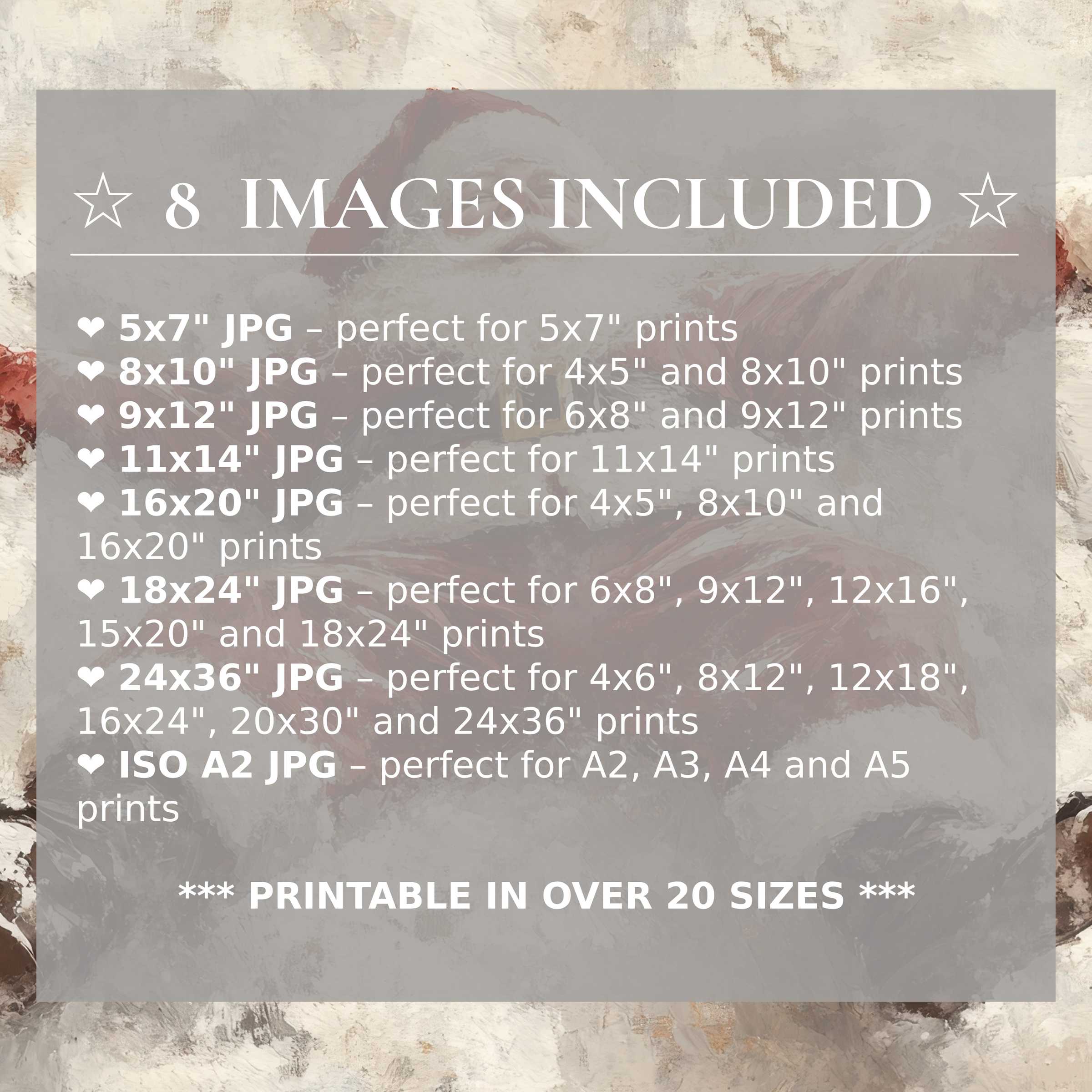 Christmas digital print radiating warm reds and soft neutrals, delivered in 8 high-quality sizes to elevate modern interiors with timeless elegance and versatile style