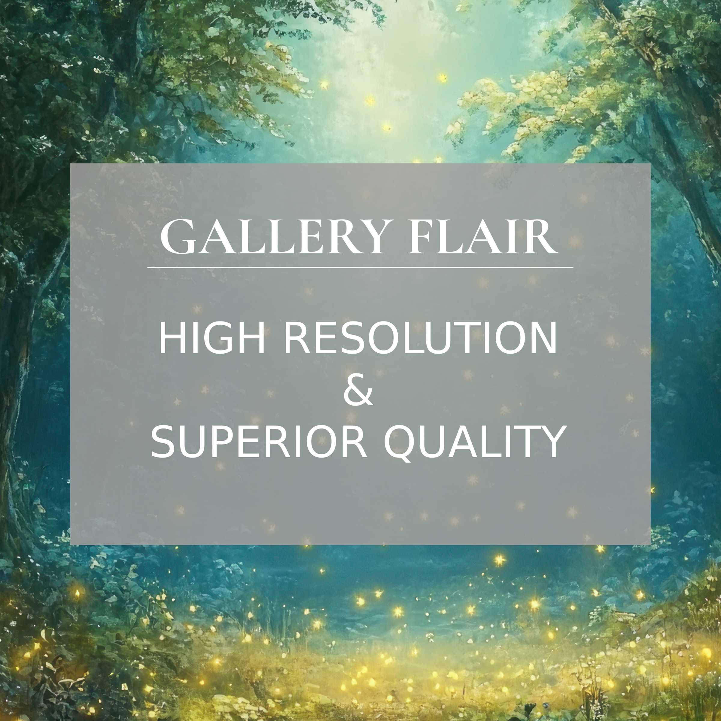 Enchanting nursery printable art depicting a serene forest glade aglow with delicate fireflies, crafted in high-resolution detail to elevate modern nursery decor with a calming, radiant ambiance