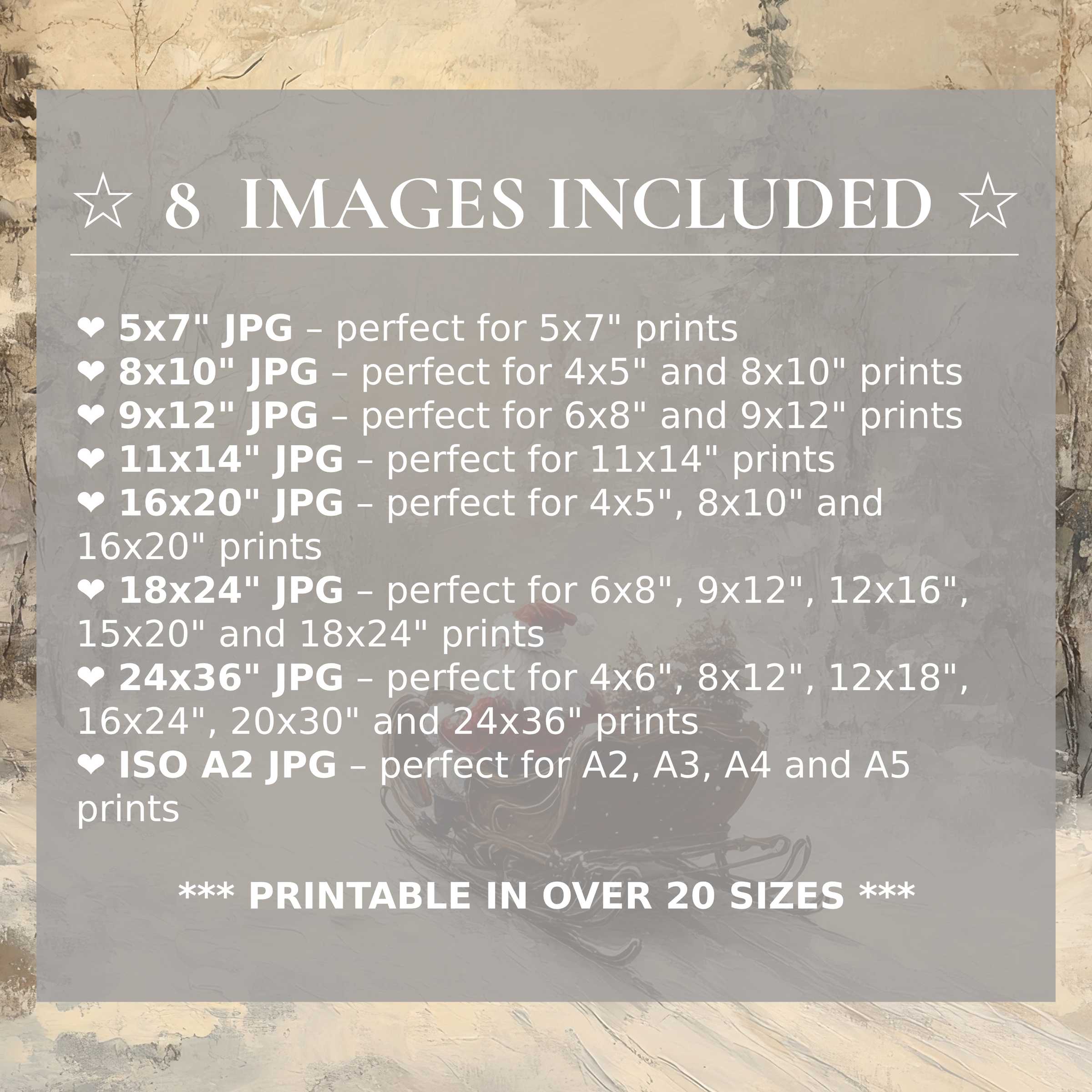 Christmas digital print with radiant gold, cream, and deep charcoal hues, included in 8 high-quality sizes to elevate modern interiors with timeless style and versatile elegance