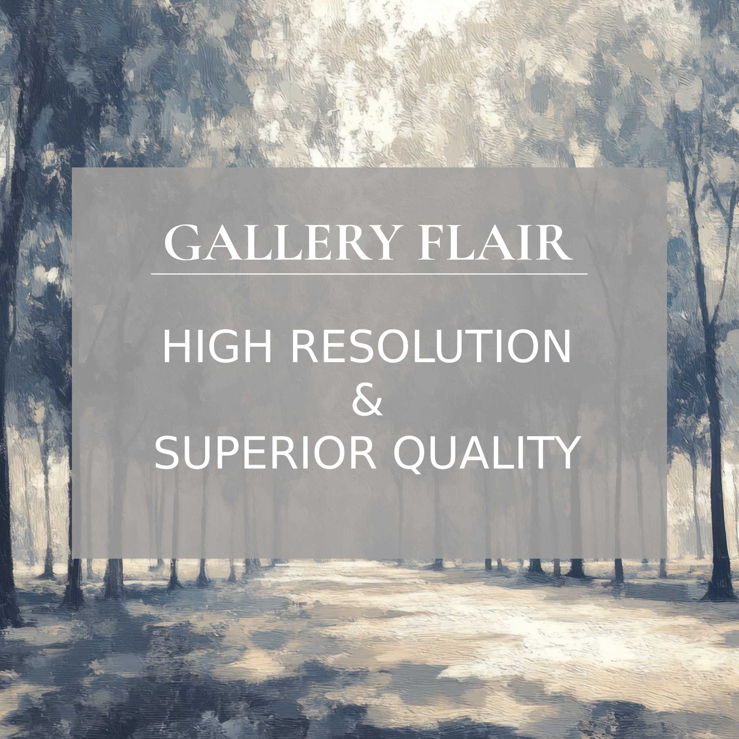 Elegant impressionist tree Frame TV picture with refined brushwork, high resolution, and superior visual clarity for sophisticated decor