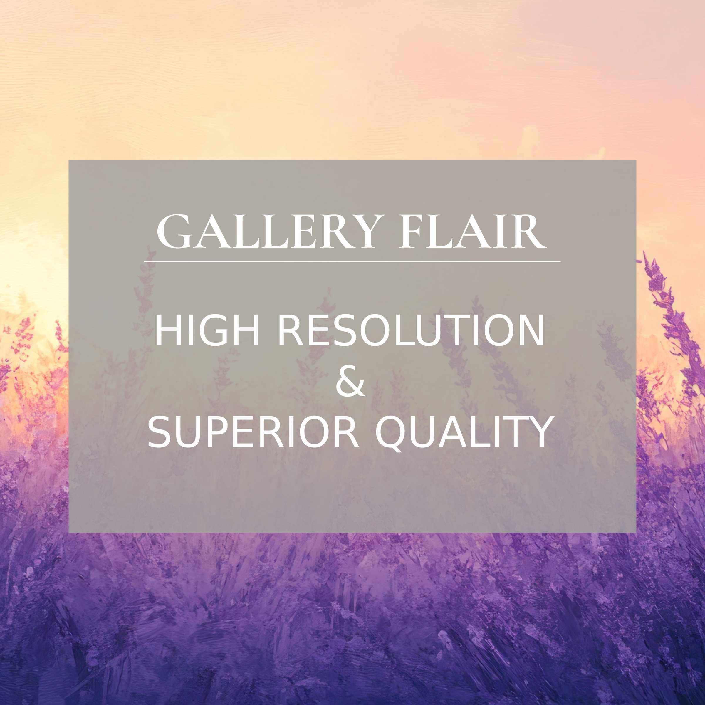 Radiant summer printable art with vivid lavender hues and a soft sunset glow, enhancing modern interiors with refined elegance