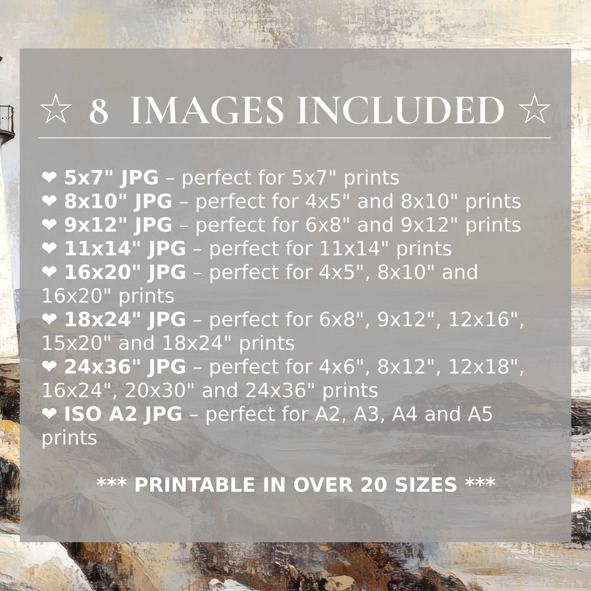 Coastal digital print bathed in serene neutrals and warm earth tones, evoking radiant calmness Includes 8 high-quality sizes, perfect for elevating modern interiors with versatile style and effortless sophistication