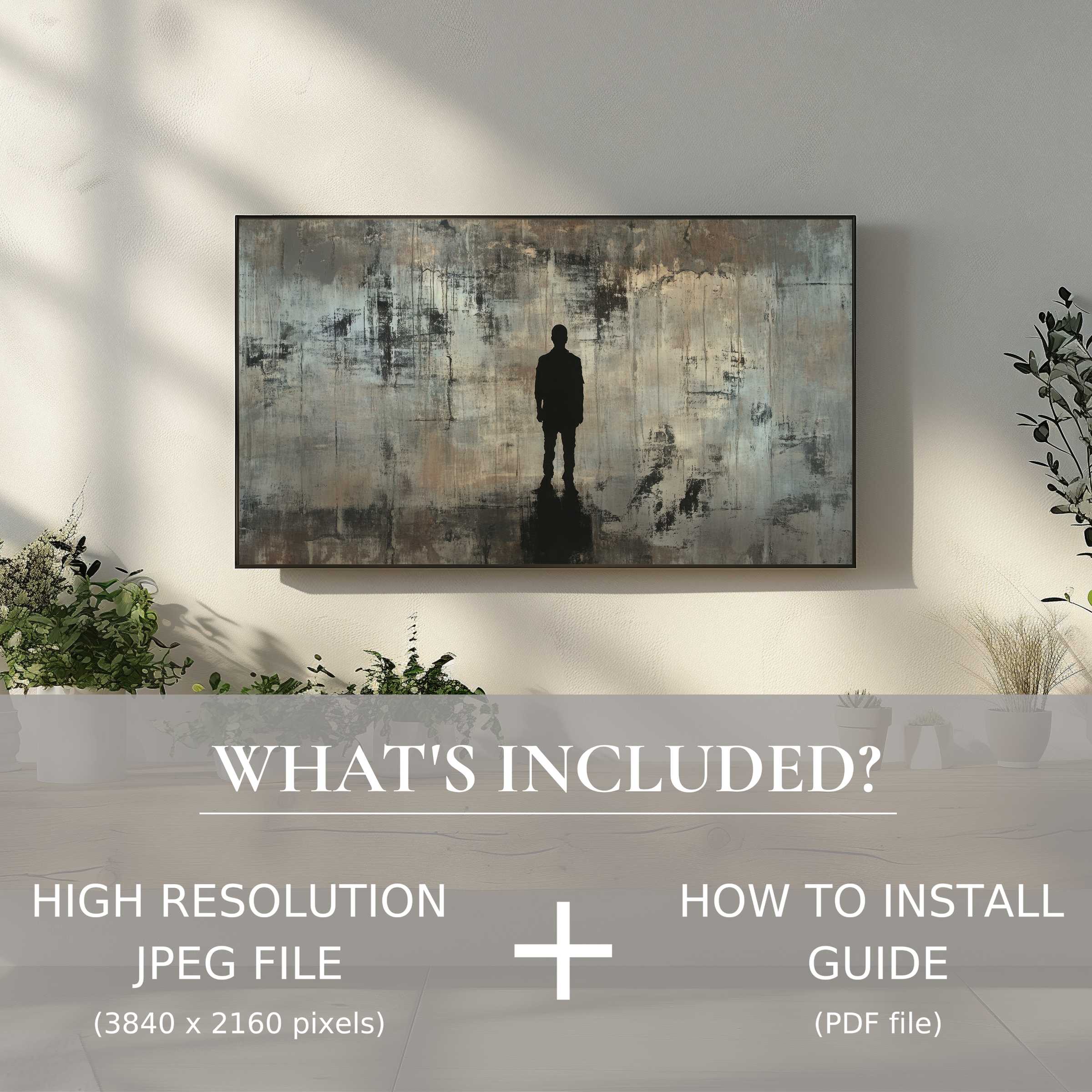 Elegant street art digital TV art download enhances living spaces with easy digital use and sophisticated ambiance
