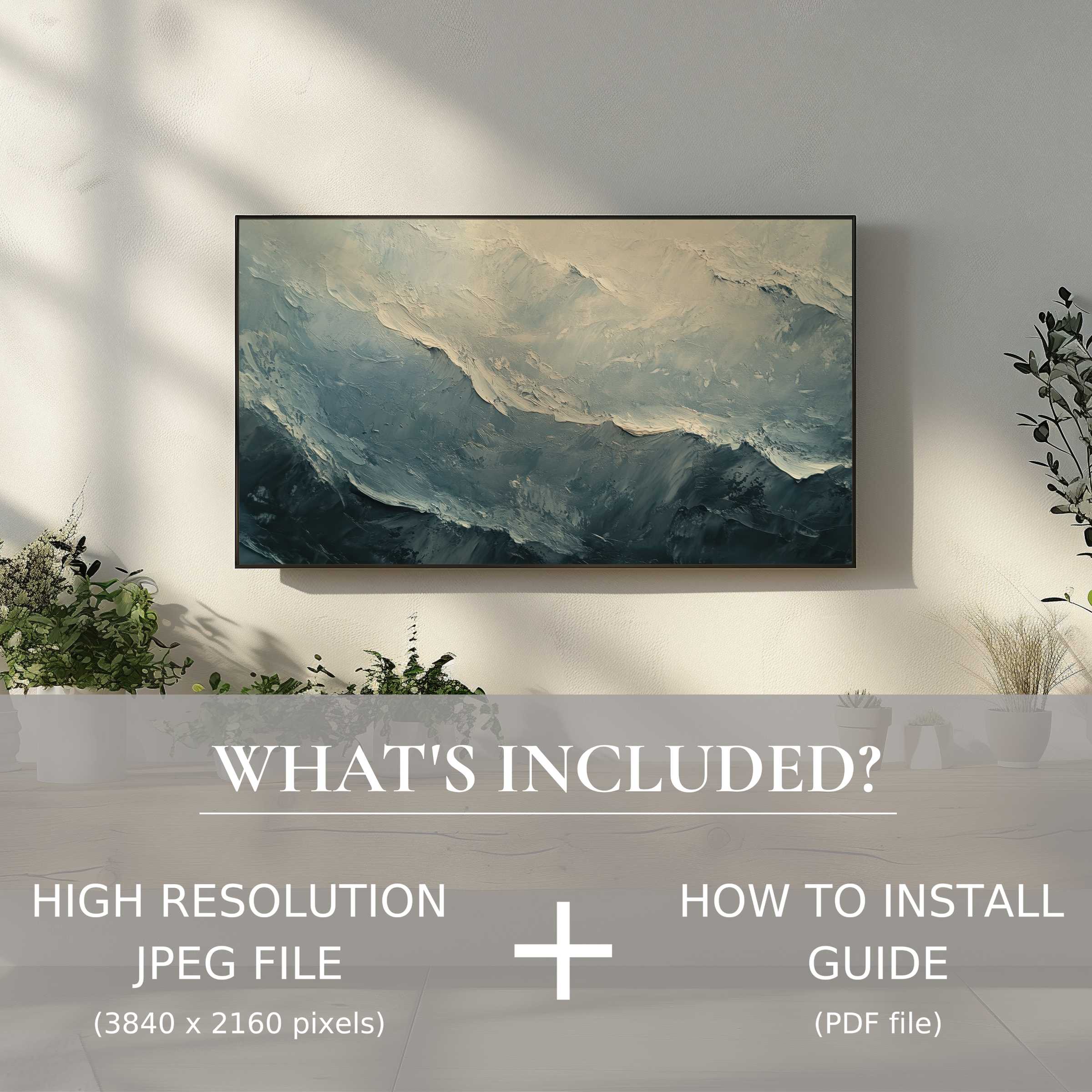 Elegant vintage digital TV art download enhancing modern living spaces with easy digital use and high-res installation guide