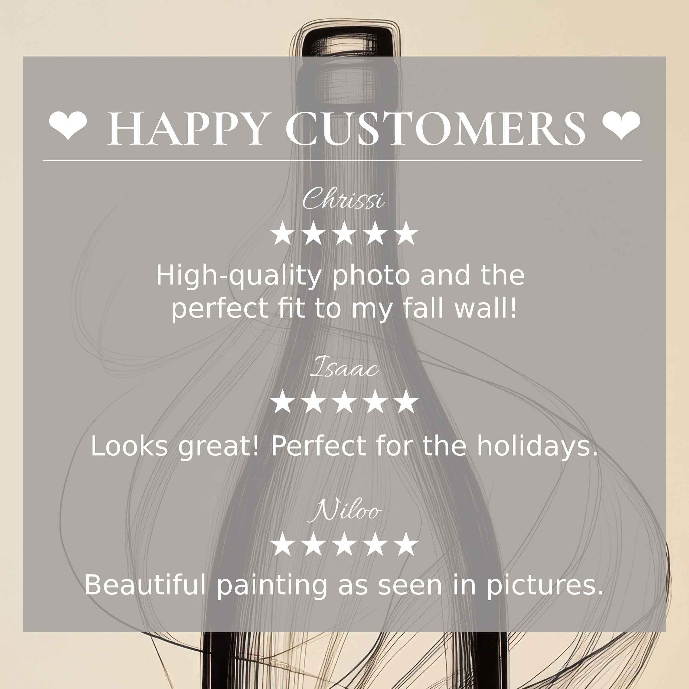 Minimalist art for Frame TV with abstract sunset hues, featuring happy customer reviews to inspire trust and elegance