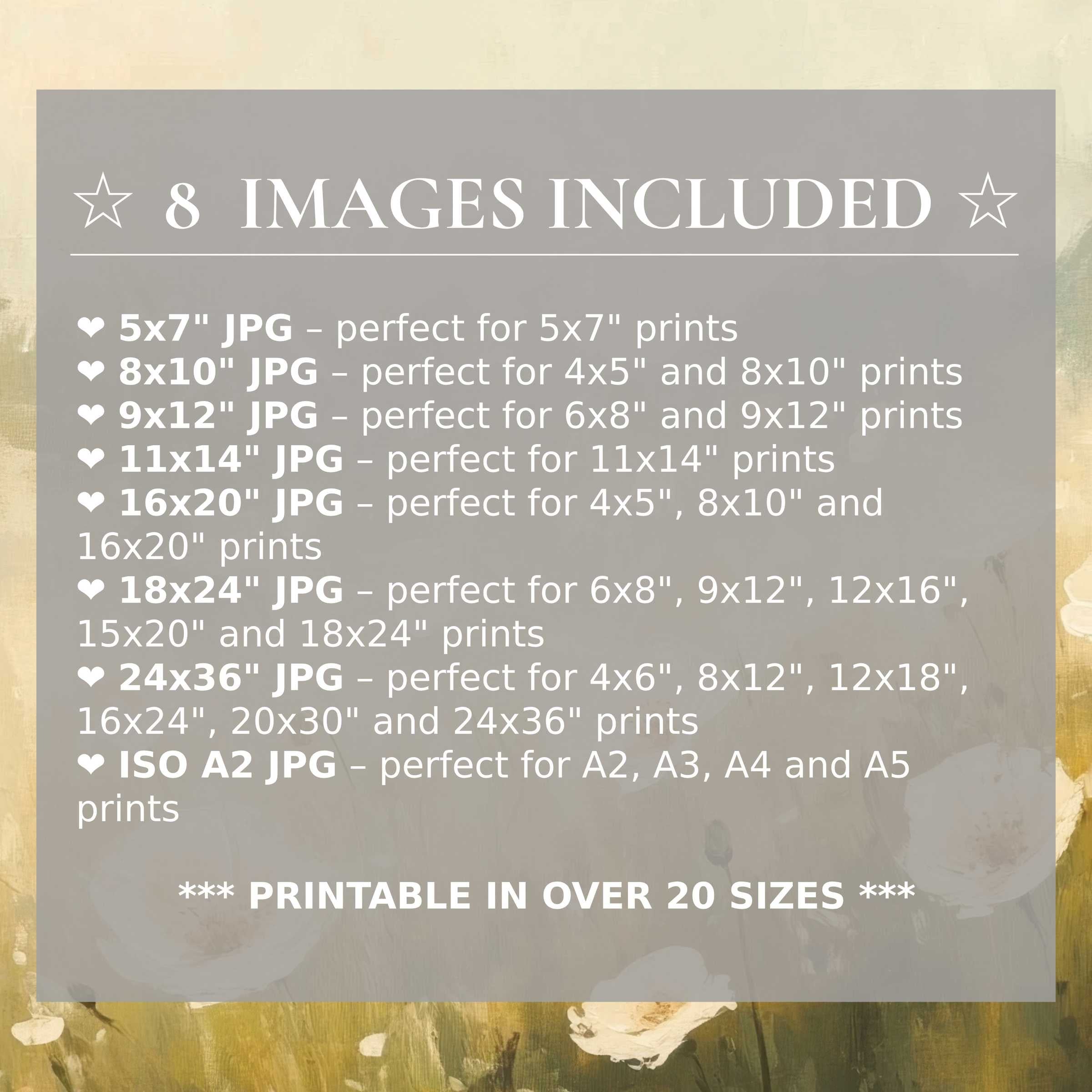 Radiant spring digital print blending soft cream and muted green hues, offered in 8 high-quality sizes for versatile, elegant modern interiors