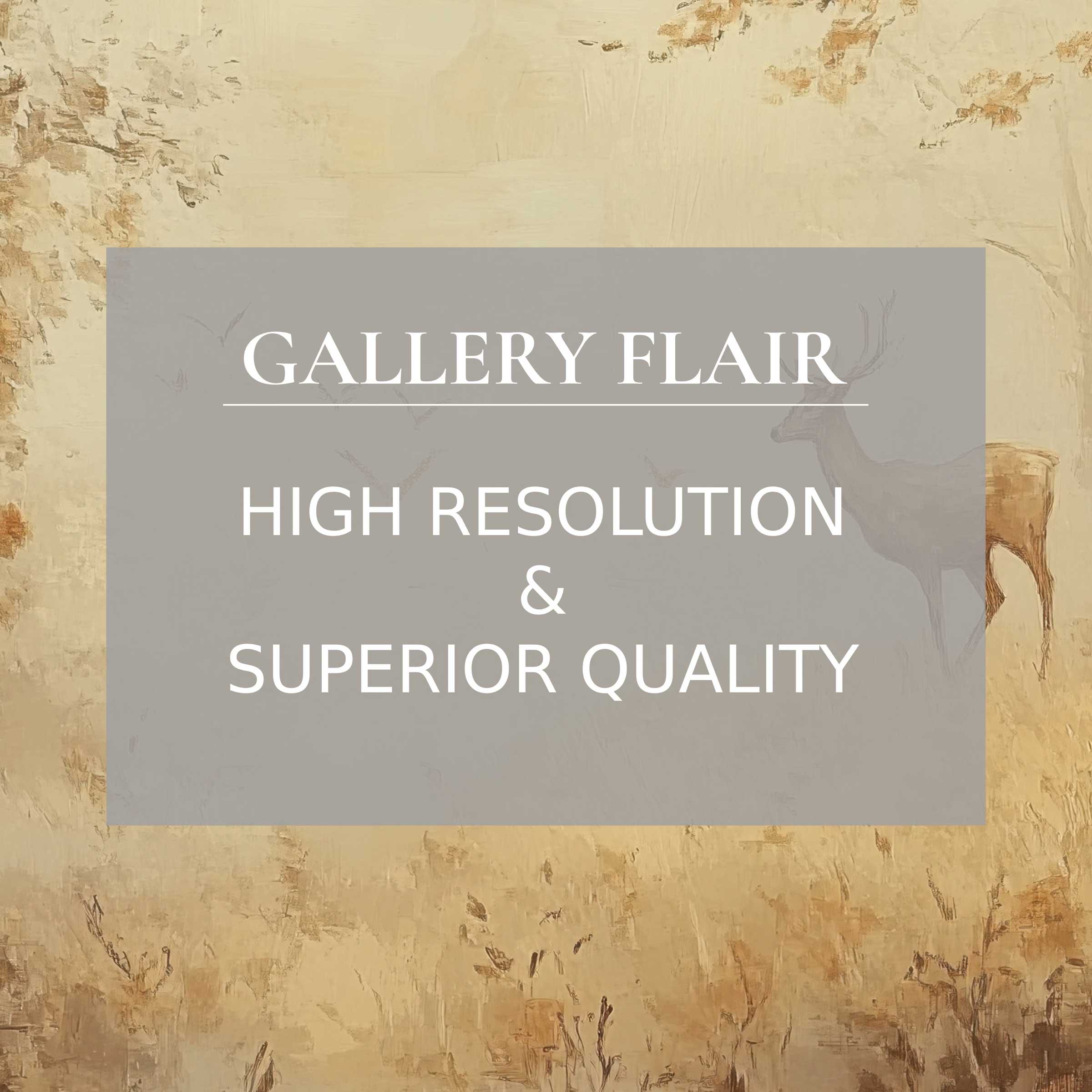 Elegant, high-resolution fall Frame TV picture with refined textures and subtle deer motifs for sophisticated home decor