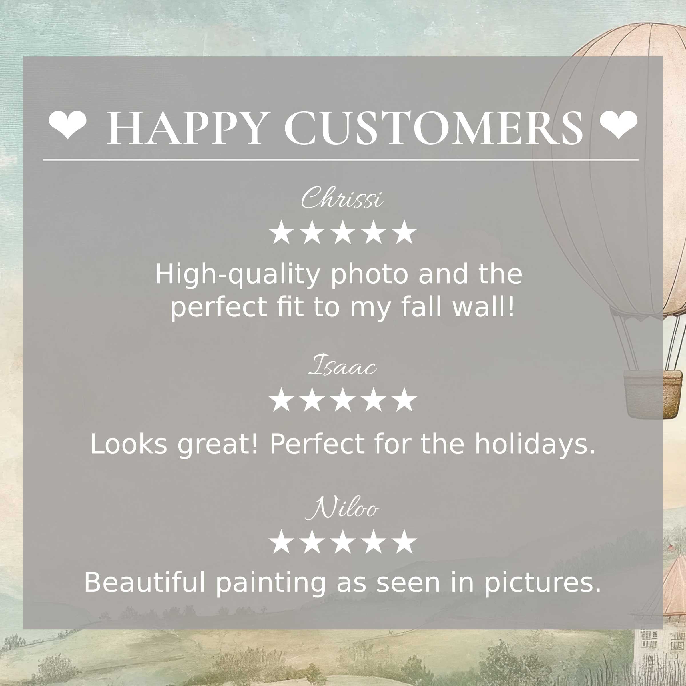 Nursery art for Frame TV with abstract sunset hues, showcasing happy customer reviews and refined, elegant trust