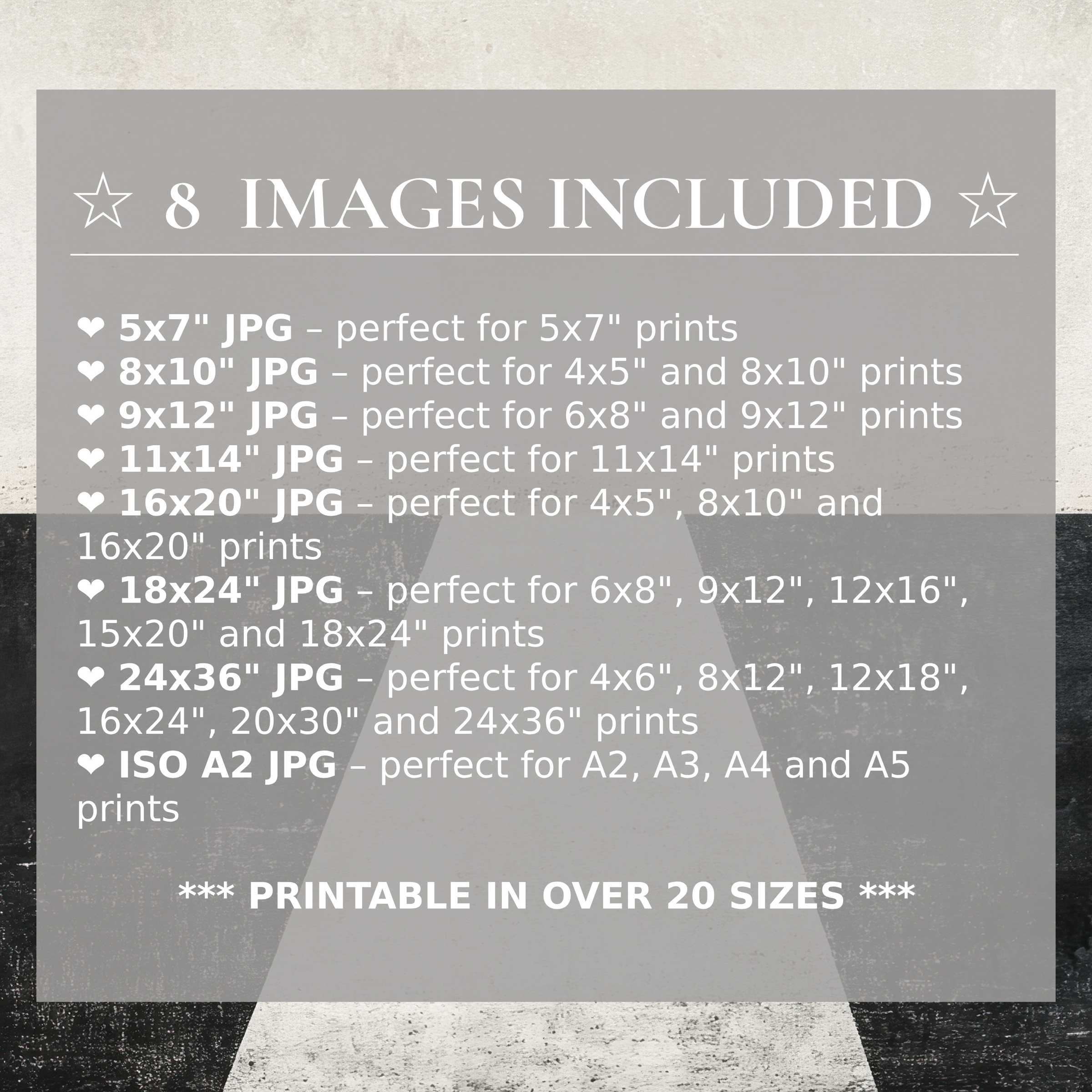 Modern digital print in bold black, white, and gray tones radiates calming sophistication; includes 8 high-quality sizes for versatile luxury