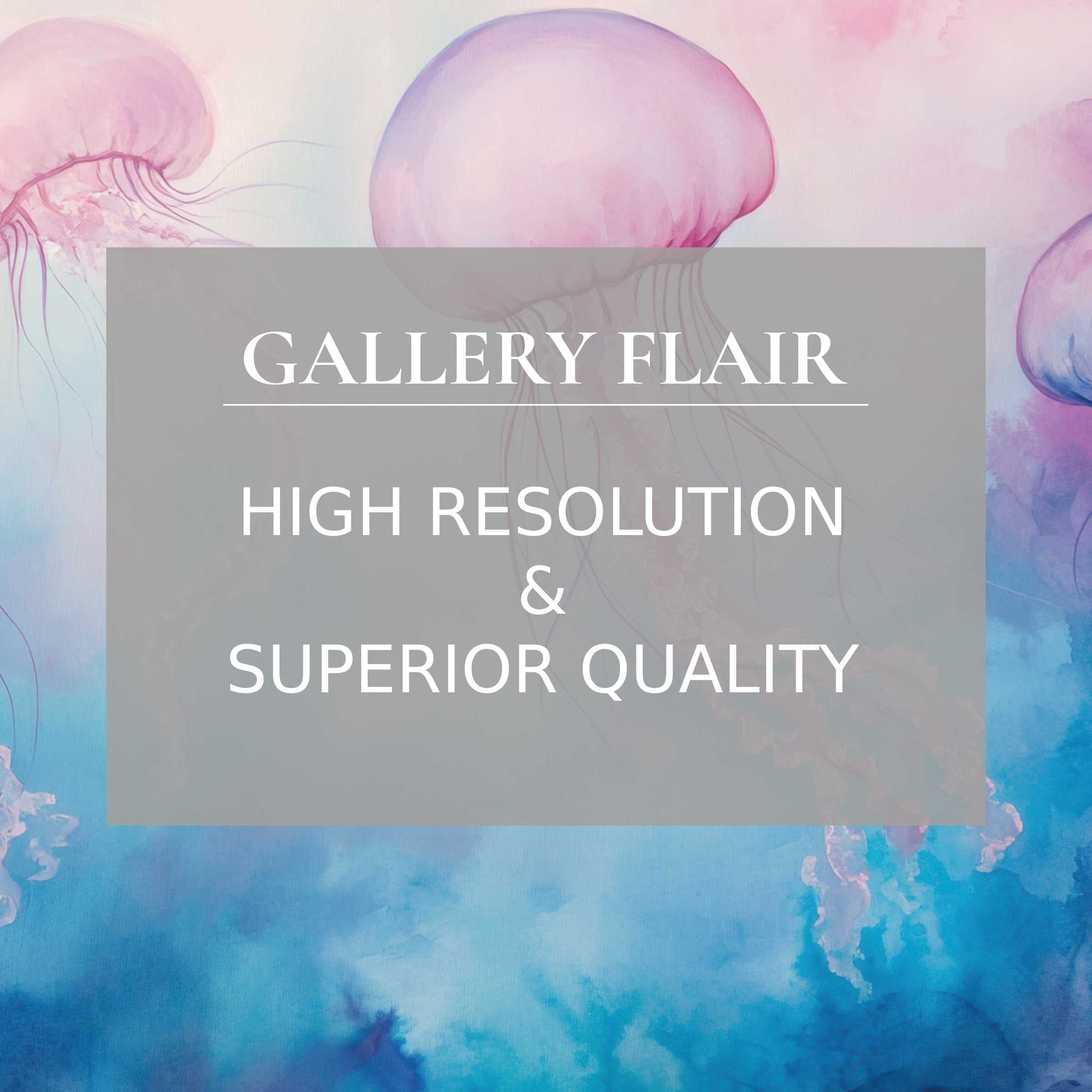 Ethereal nursery printable art depicting serene pink jellyfish in soft pastels, enhancing modern nursery decor’s calming ambiance with premium detail
