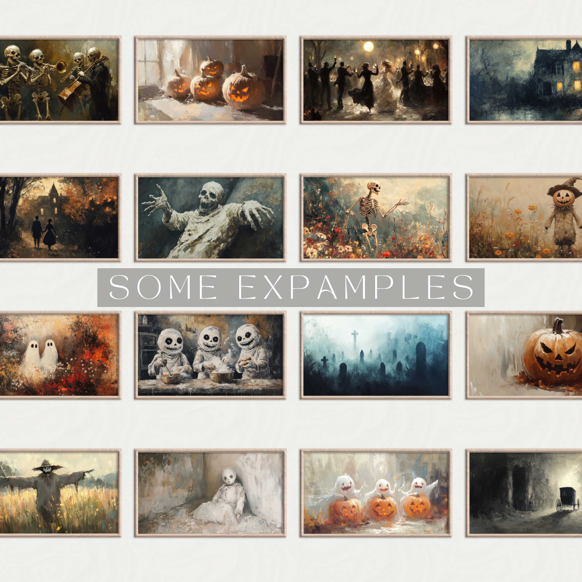 Elegant Halloween Wall Art Prints featuring vintage-inspired spooky scenes for refined, stylish home decor