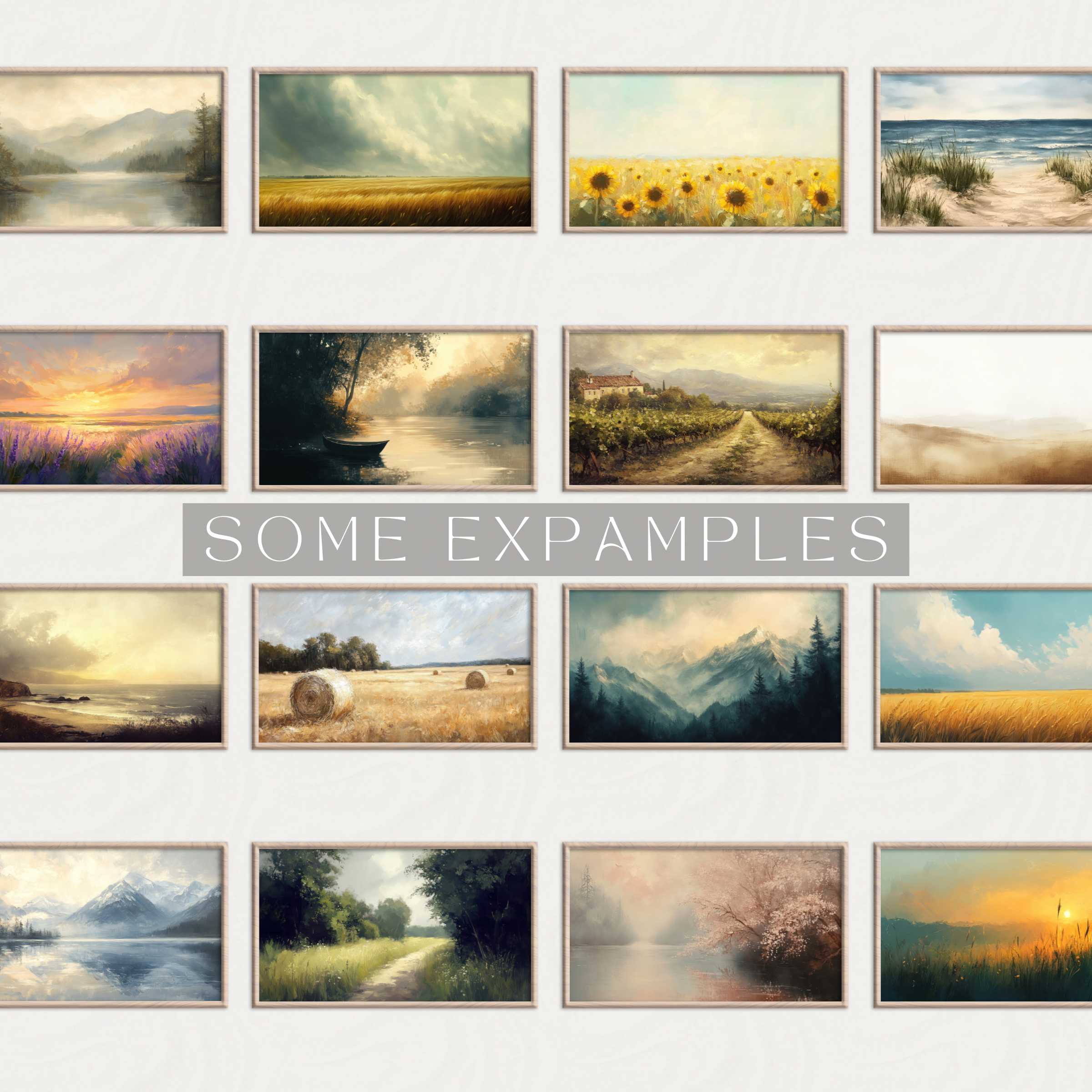 Landscape Frame TV Art gallery showcasing refined, modern nature scenes for discerning, style-conscious home décor buyers