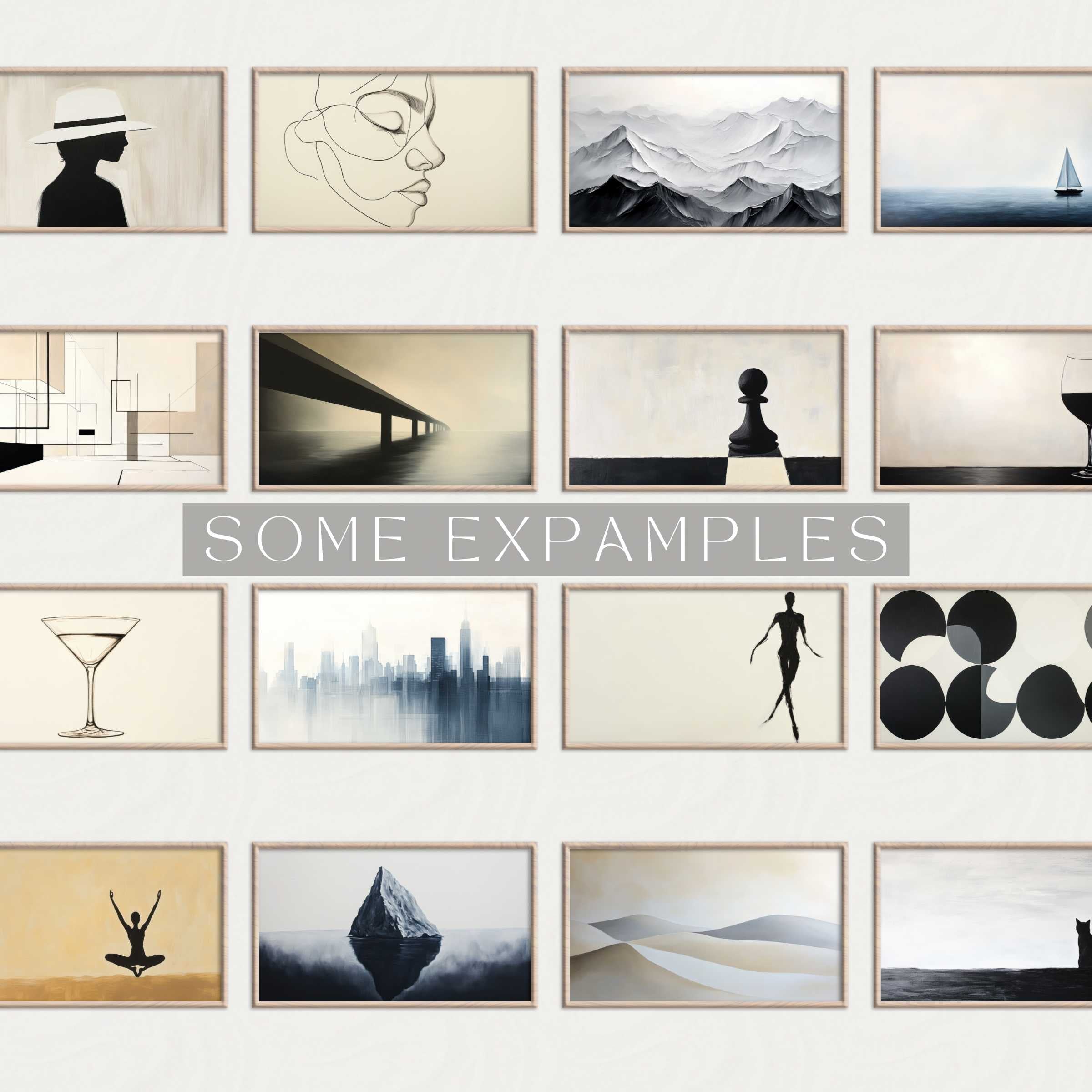 Minimalist Wall Art Prints featuring serene landscapes, abstract figures, and modern silhouettes for refined interiors