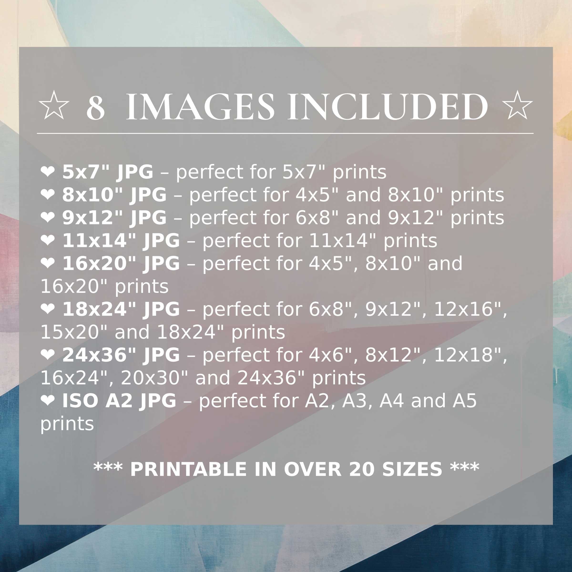 Radiant abstract digital print in serene blues and soft blush pinks, available in 8 high-quality sizes included to elevate modern interiors with versatile style