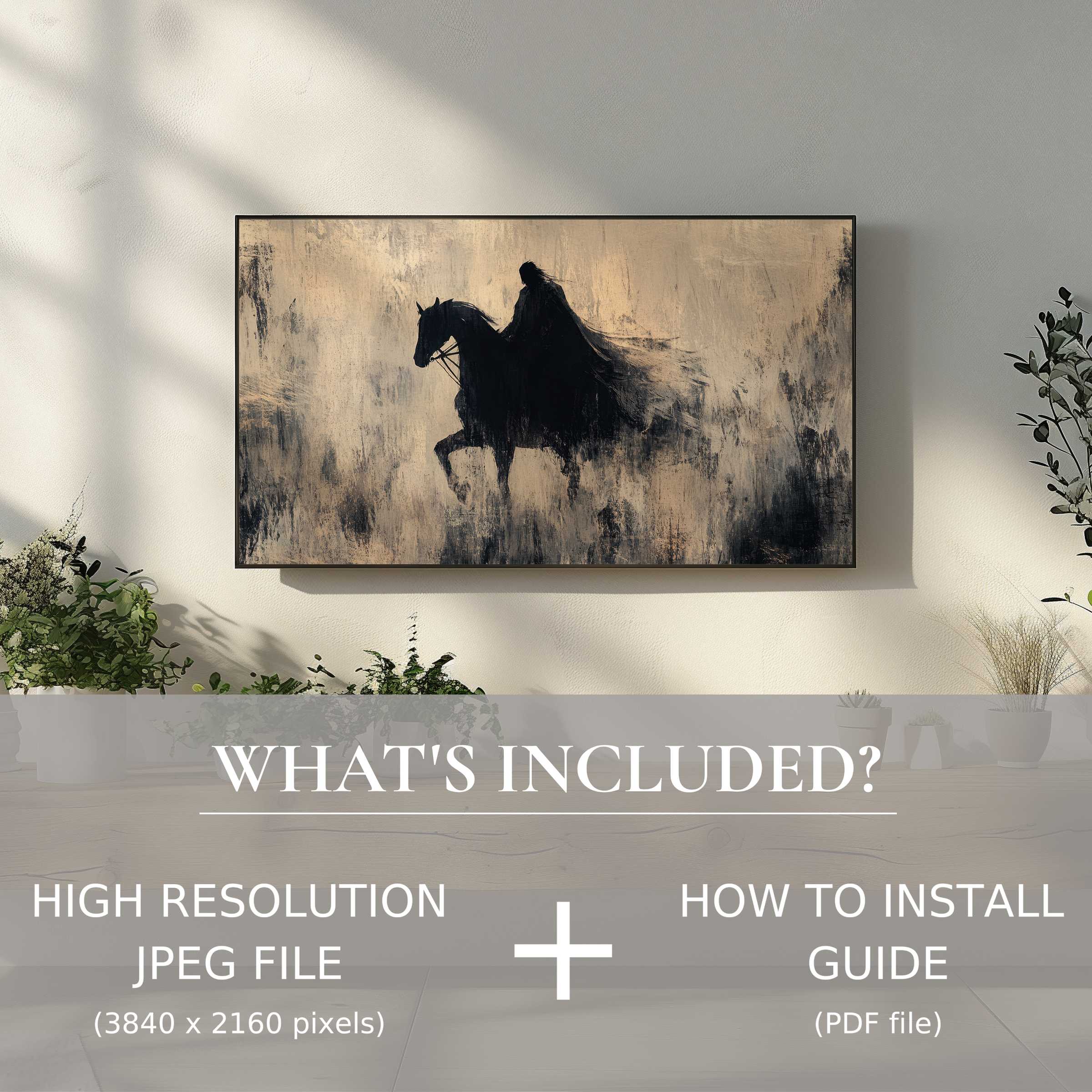 Elegant Halloween digital TV art download easily enhances modern living spaces with high-resolution, stylish digital use