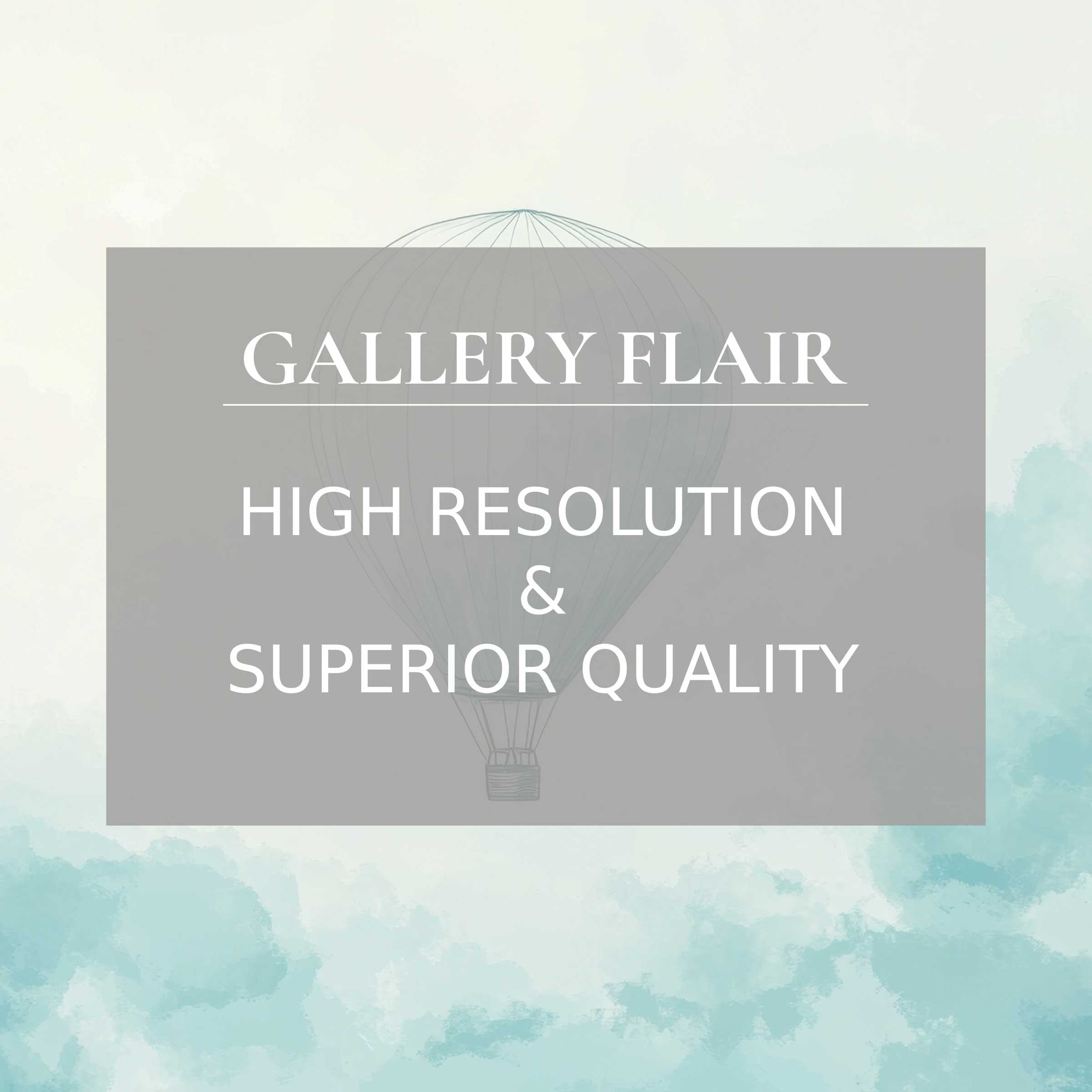 Elegant minimalist Frame TV picture with soft watercolor tones and subtle hot air balloon, highlighting clarity and refined resolution