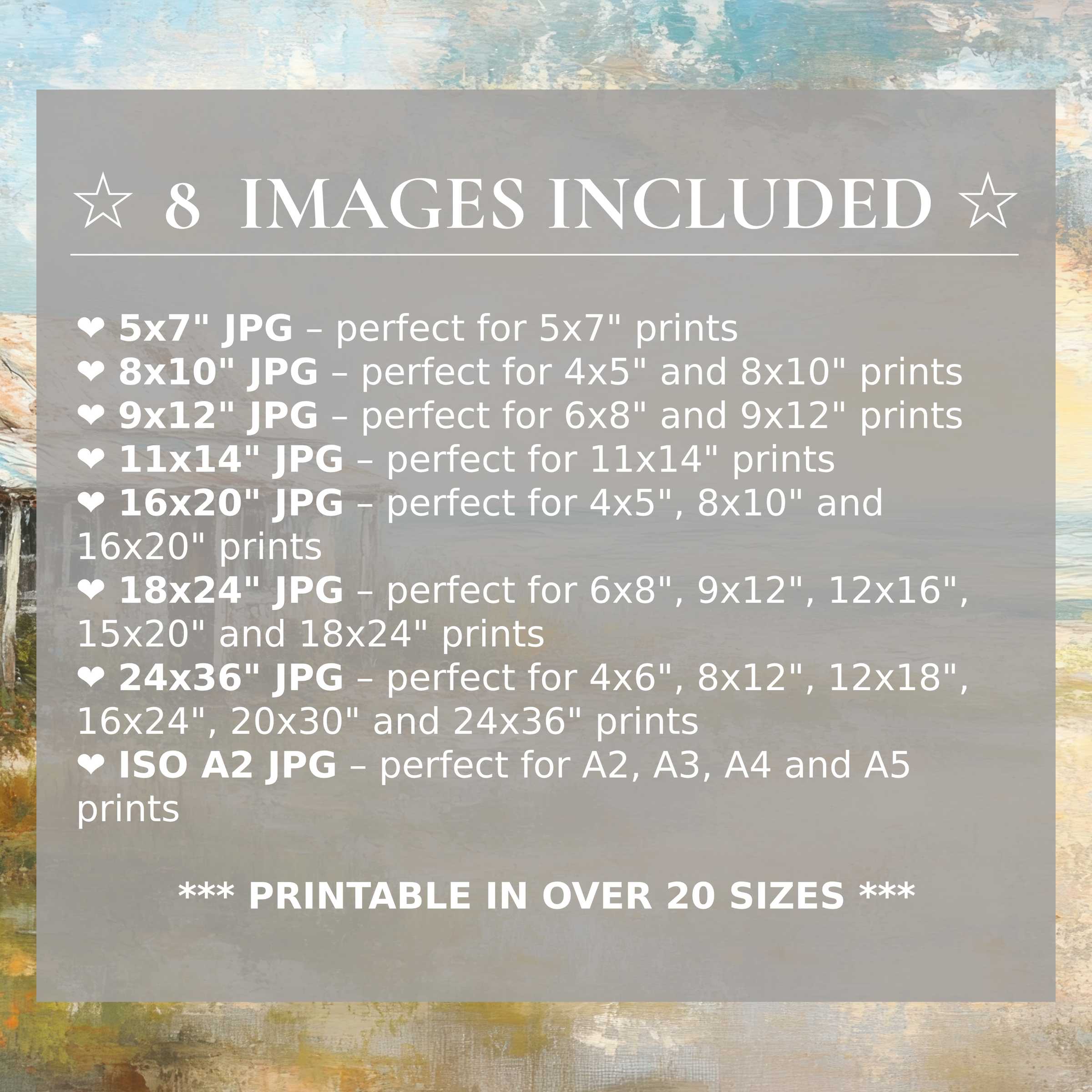 Radiant Coastal digital print in serene blues and warm neutrals, elevating modern interiors with style; includes 8 high-quality sizes