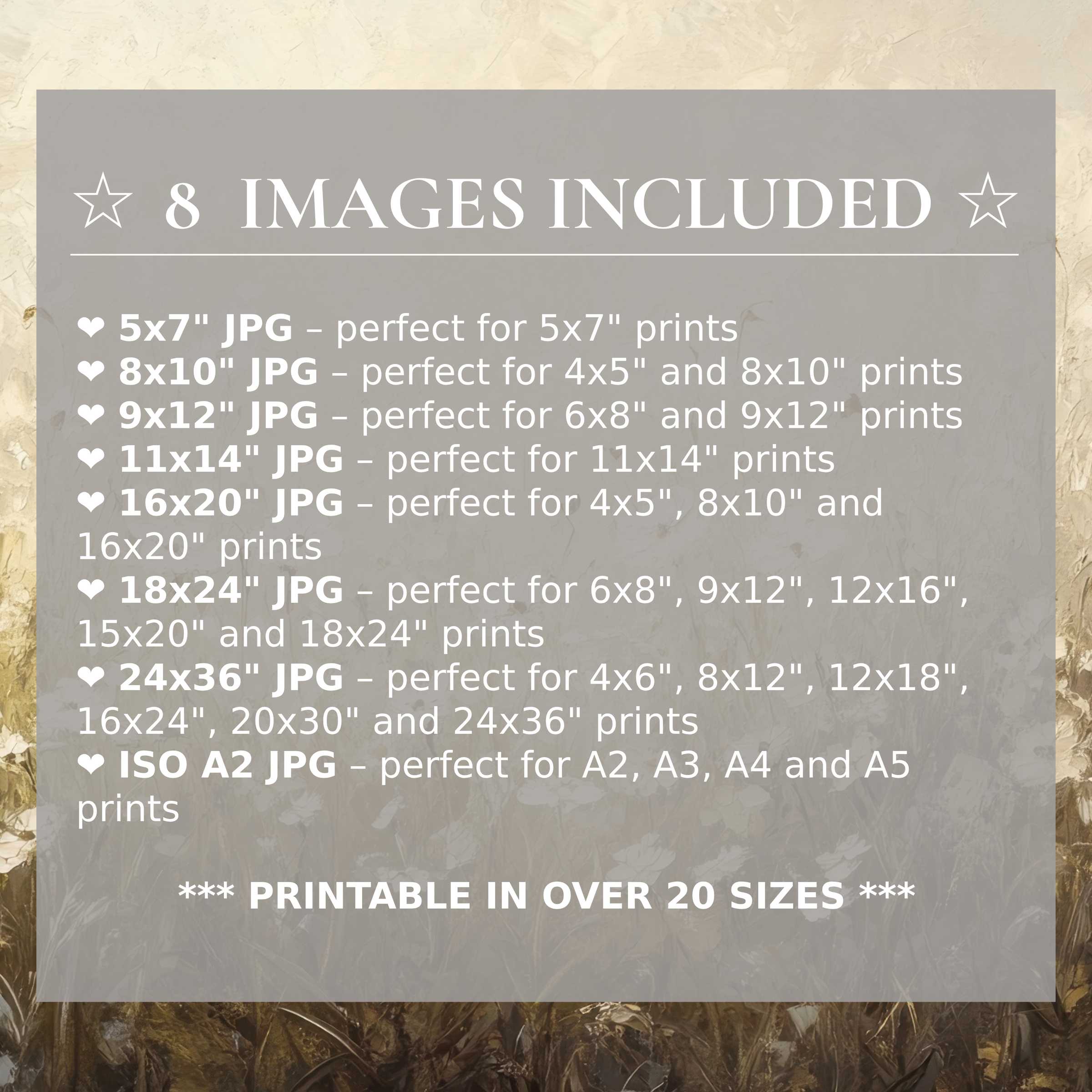 Radiant spring digital print in soft greens and warm golds, offered in 8 high-quality sizes to elevate modern interiors with timeless style and versatile elegance
