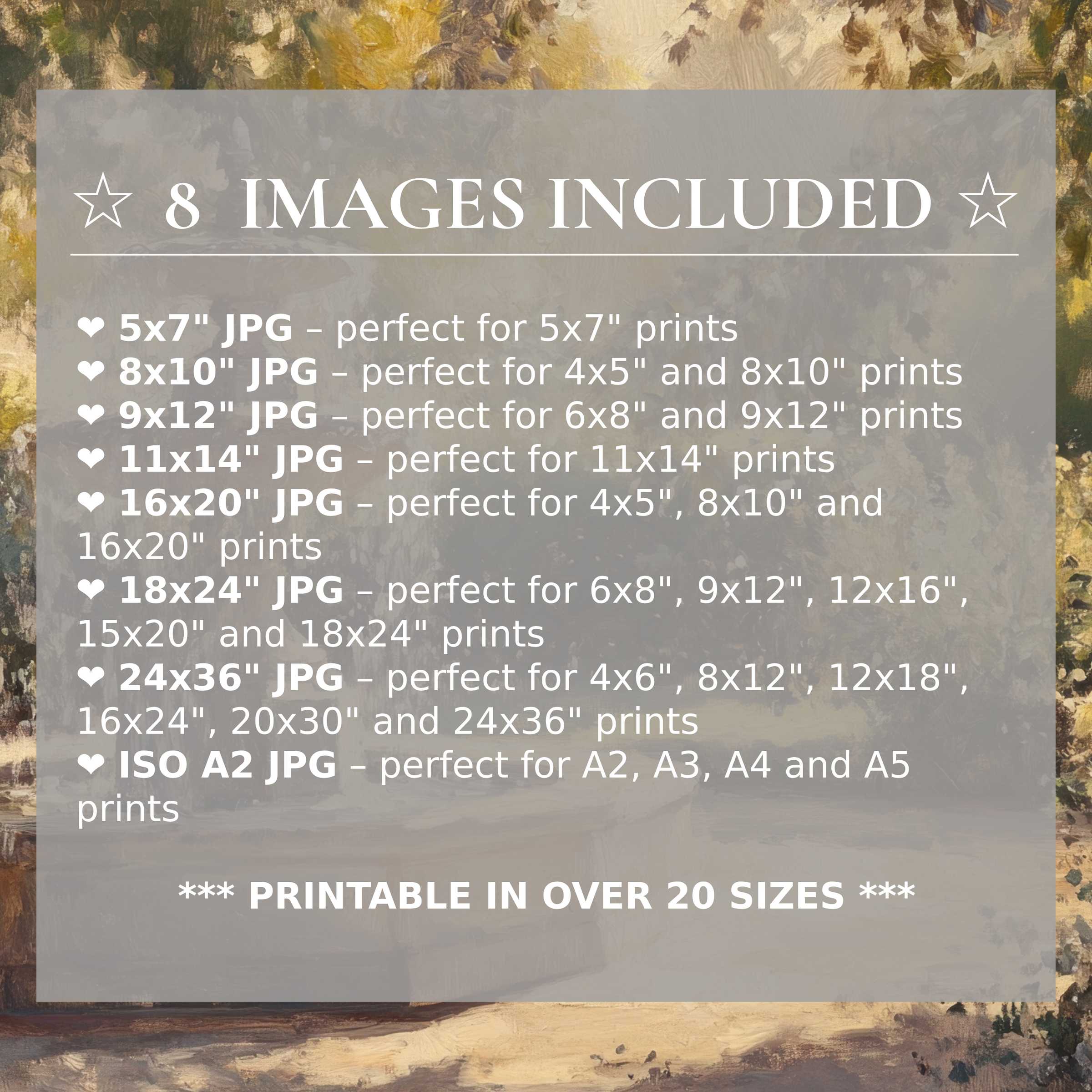 Vintage digital print in radiant golds and muted earth tones, elevating modern interiors with calming warmth and style, includes 8 high-quality sizes