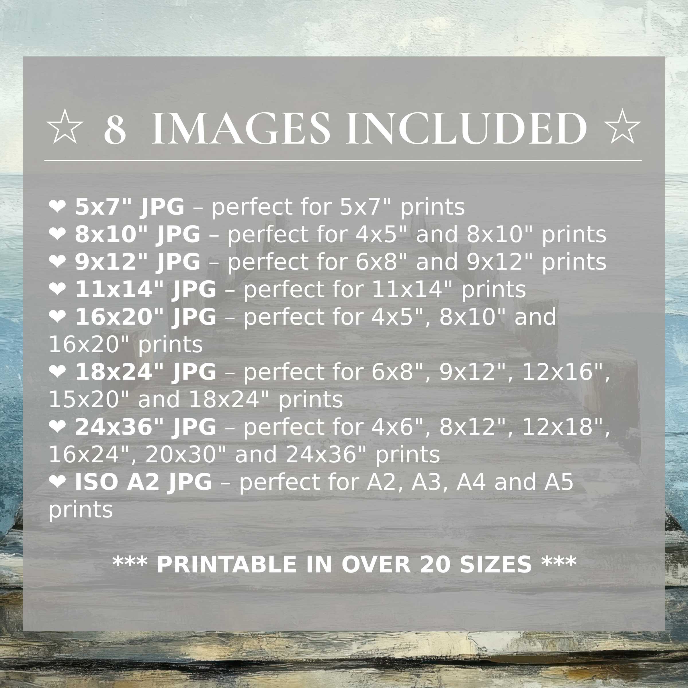 Coastal digital print in soothing seafoam, deep navy, and driftwood tones, elevating modern interiors with radiant calm; includes 8 high-quality sizes