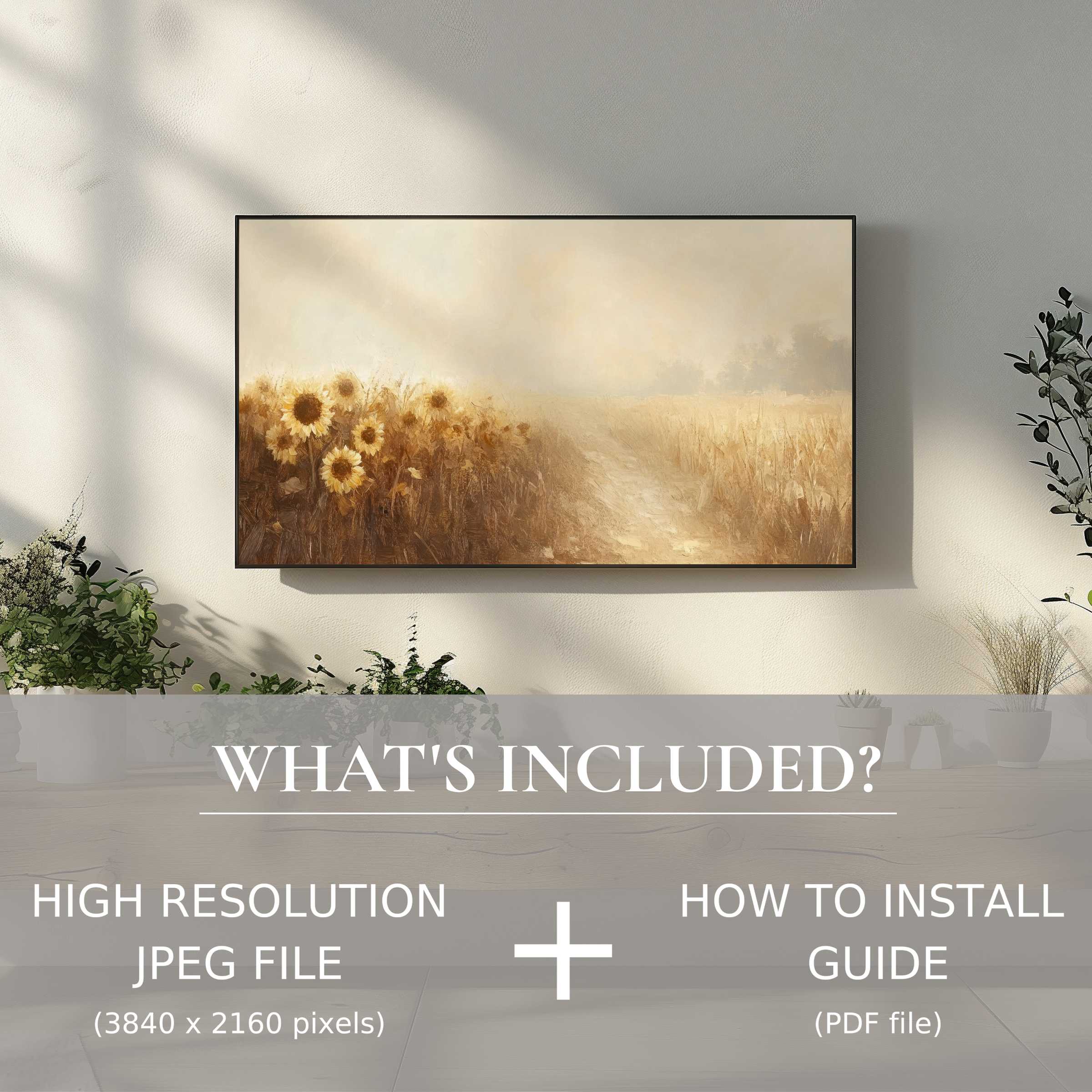 Elegant fall digital TV art download with easy use, enhancing your living space with warm, stylish seasonal charm