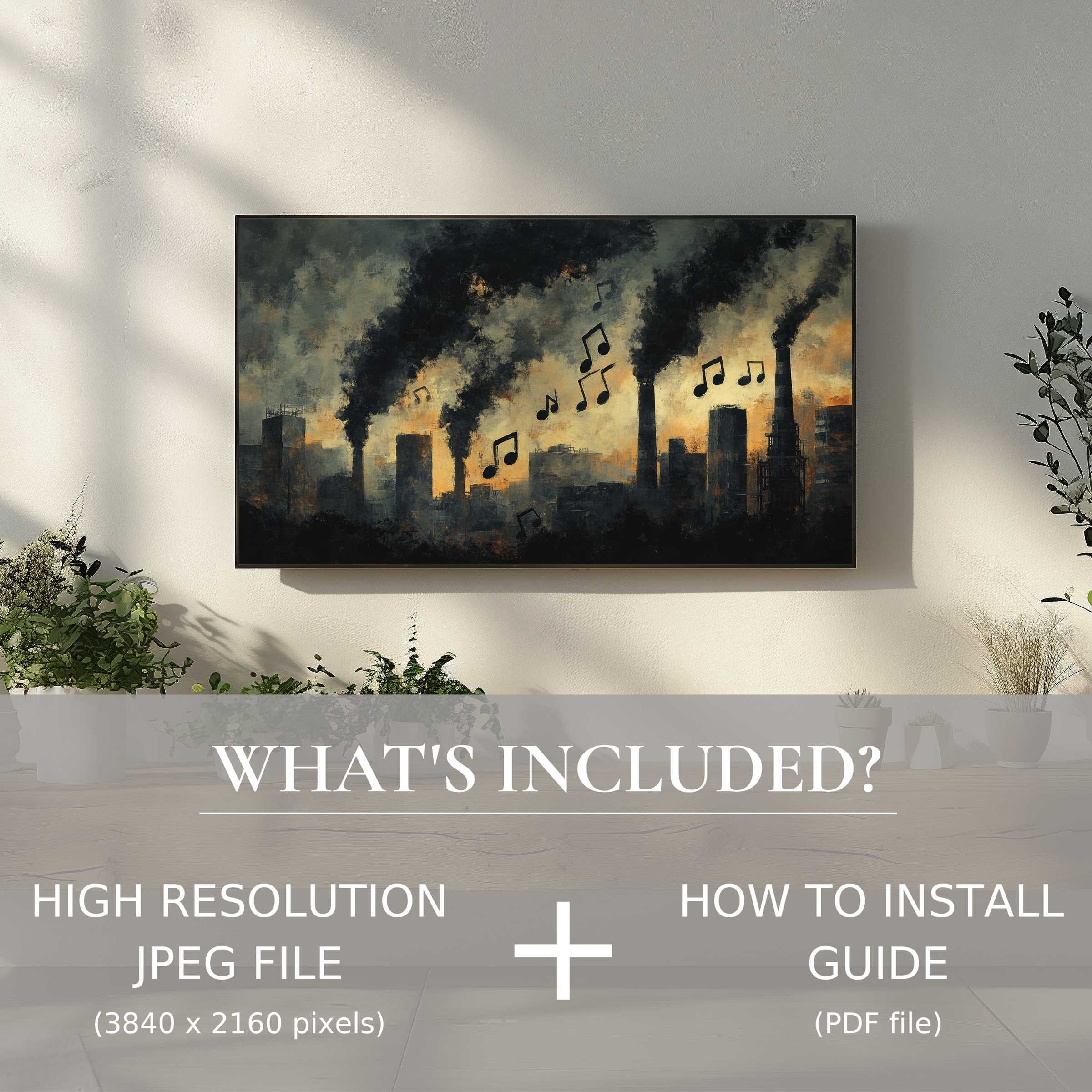 Street art digital TV art download enhances modern living spaces with easy digital use and bold urban style