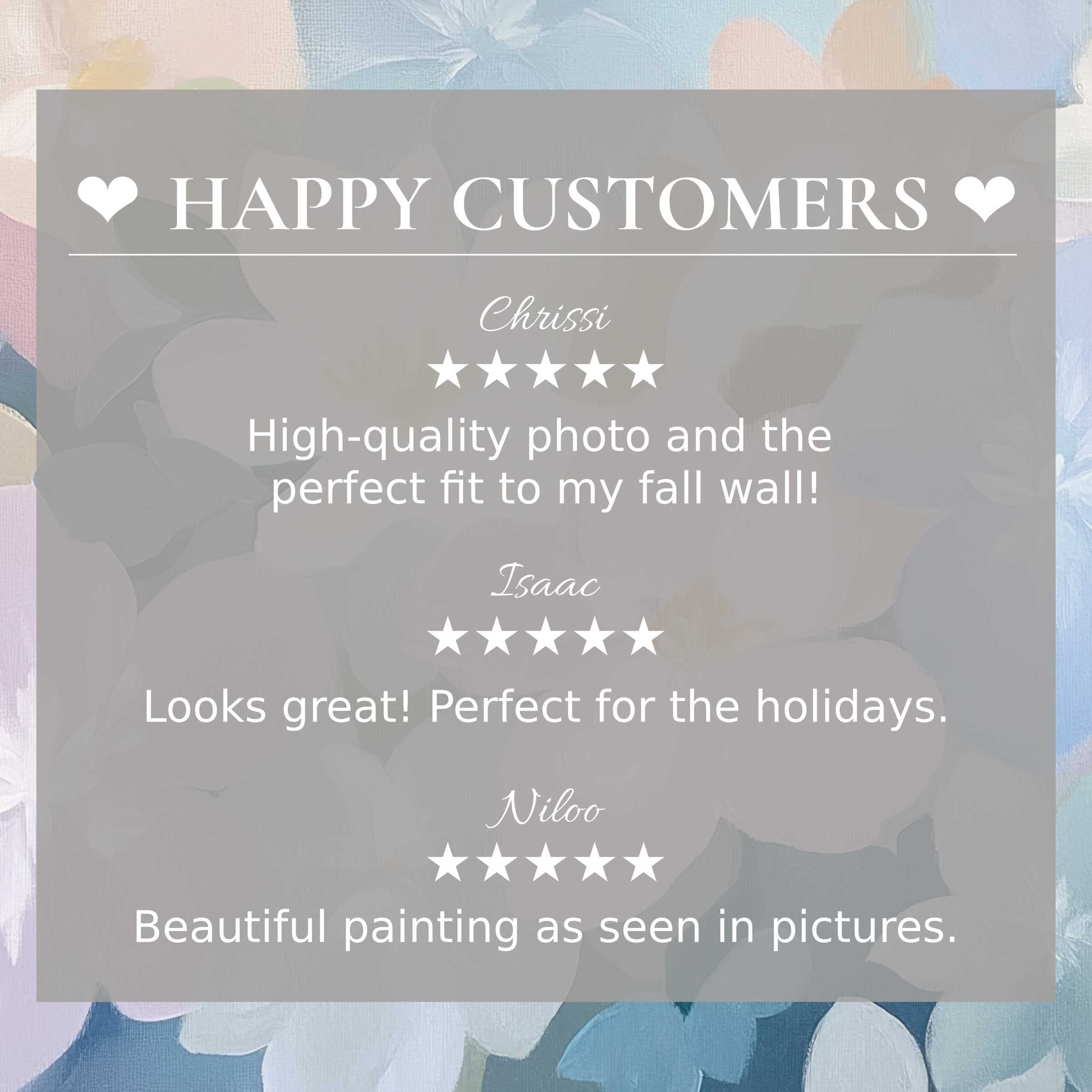 Nursery art for Frame TV with abstract pastel florals; happy customer reviews build trust and showcase elegance