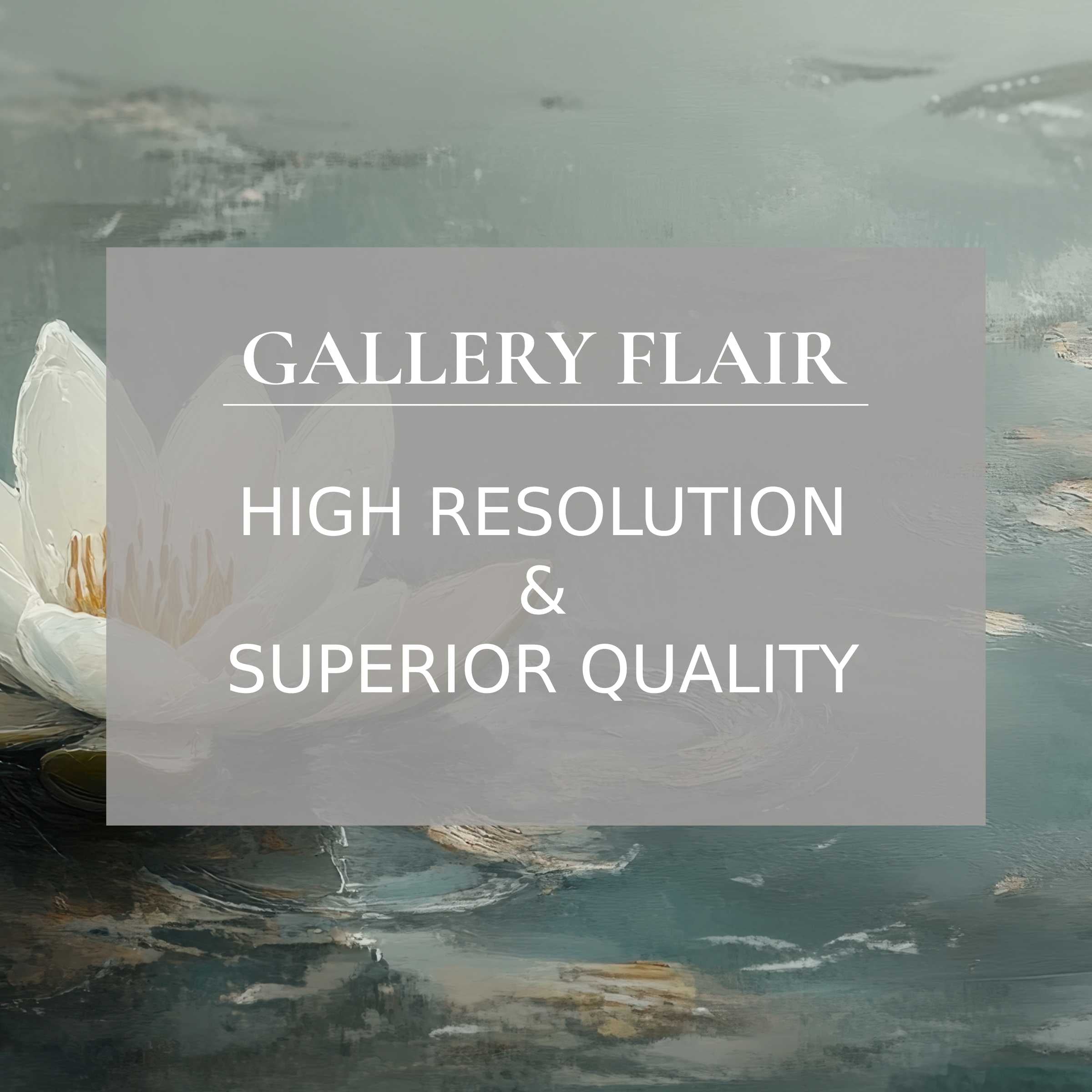 Botanical printable art featuring a serene white water lily in soft blues, enhancing modern interiors with calming, high-resolution elegance