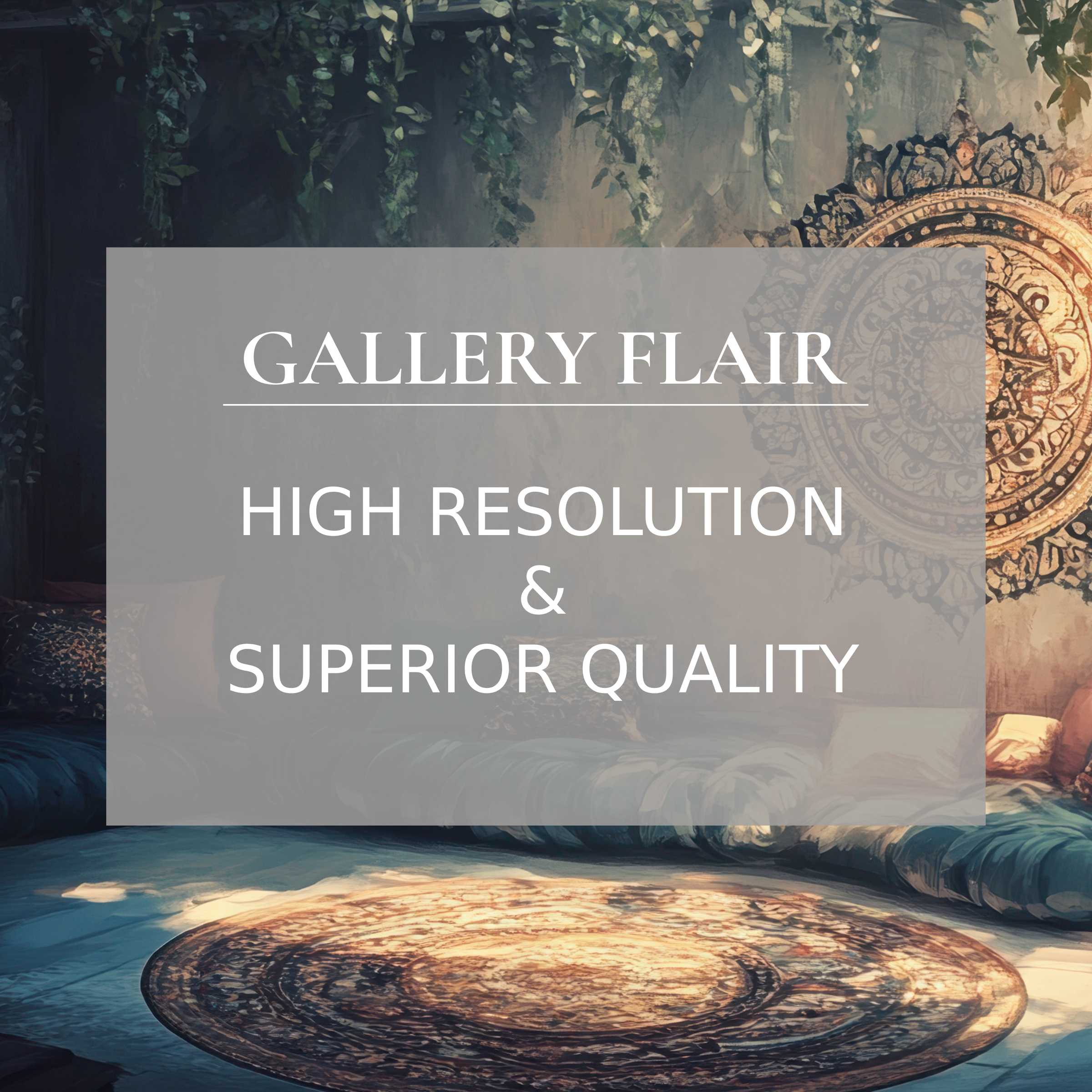 Boho printable art with intricate mandala detail, exuding a calming, radiant ambiance for chic modern interiors