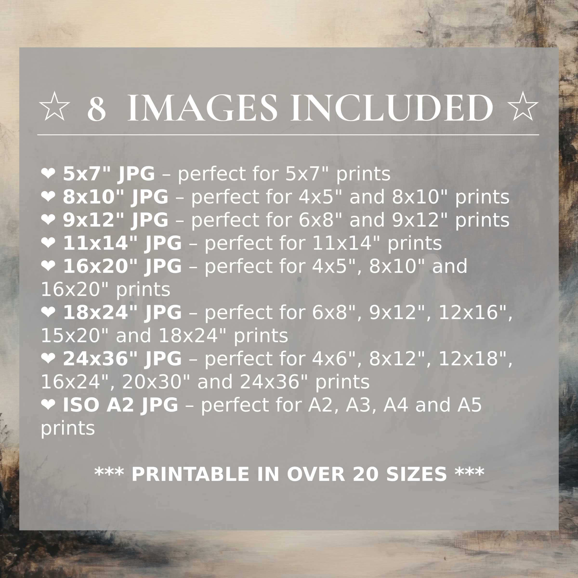 Halloween digital print exudes moody charcoal and warm beige hues with radiant contrast, elevating modern interiors in 8 high-res sizes