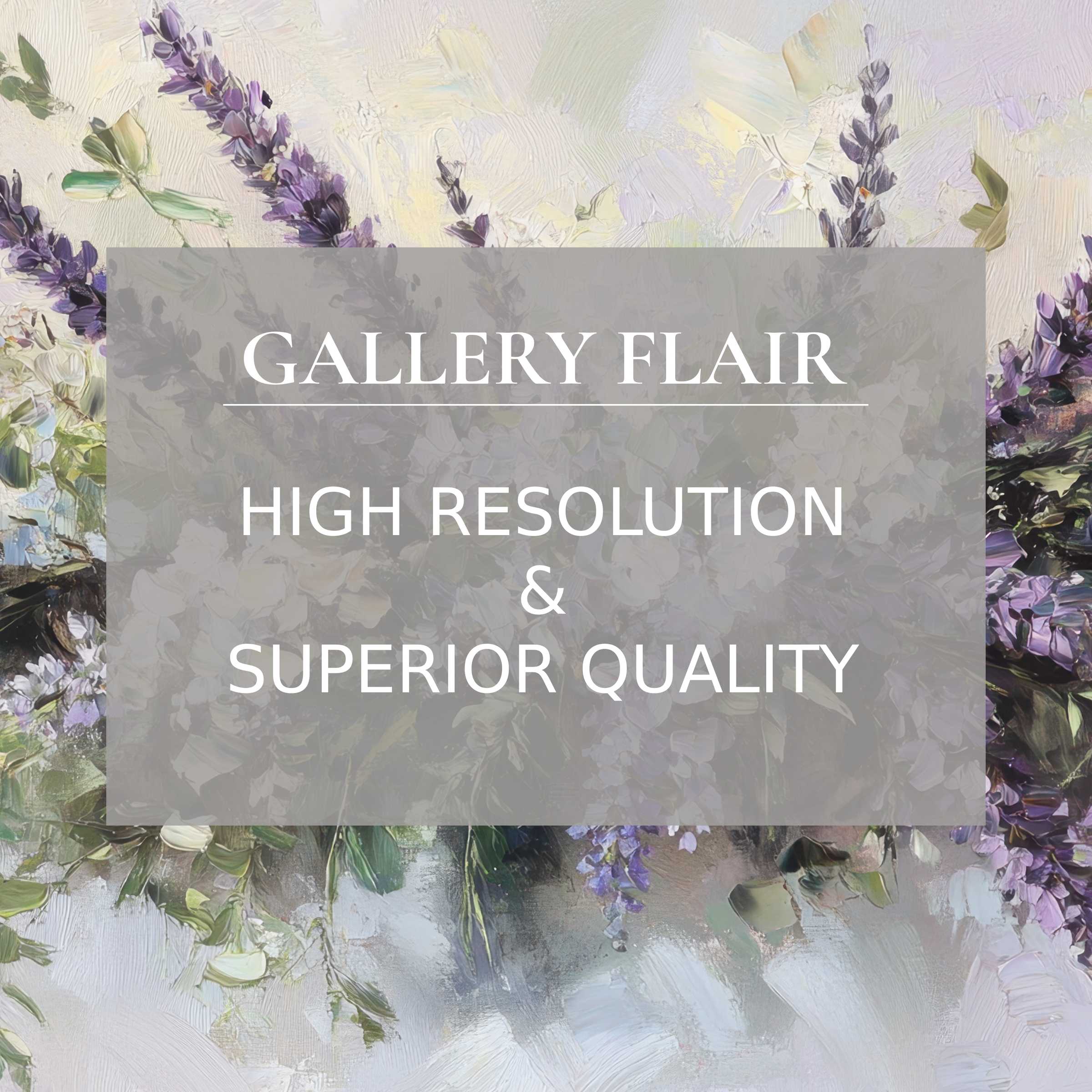 Lavender-hued floral printable art in exquisite detail, radiating serene elegance to elevate chic, modern living spaces