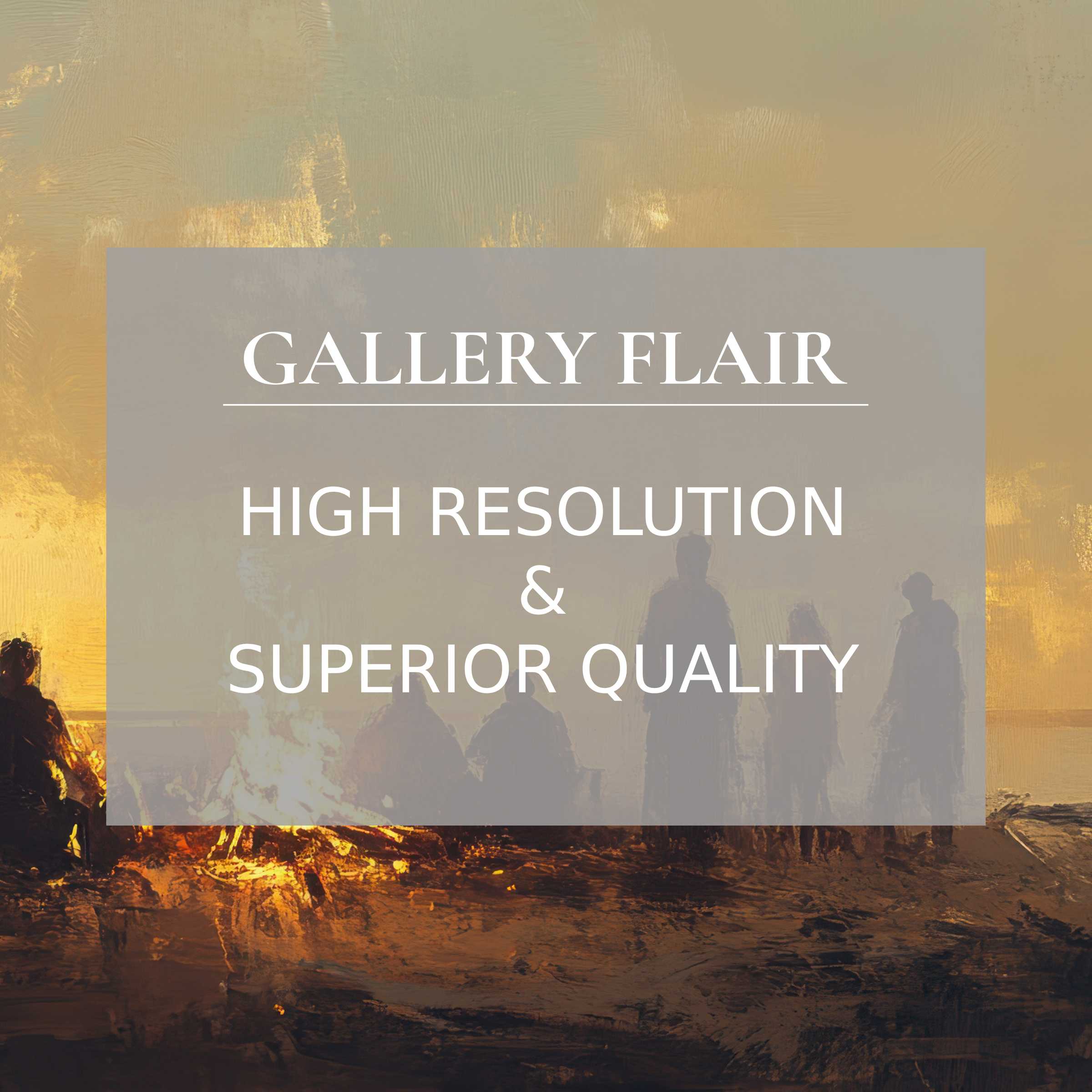 Calming beach printable art featuring a radiant bonfire scene, infused with premium detail to elevate modern interiors