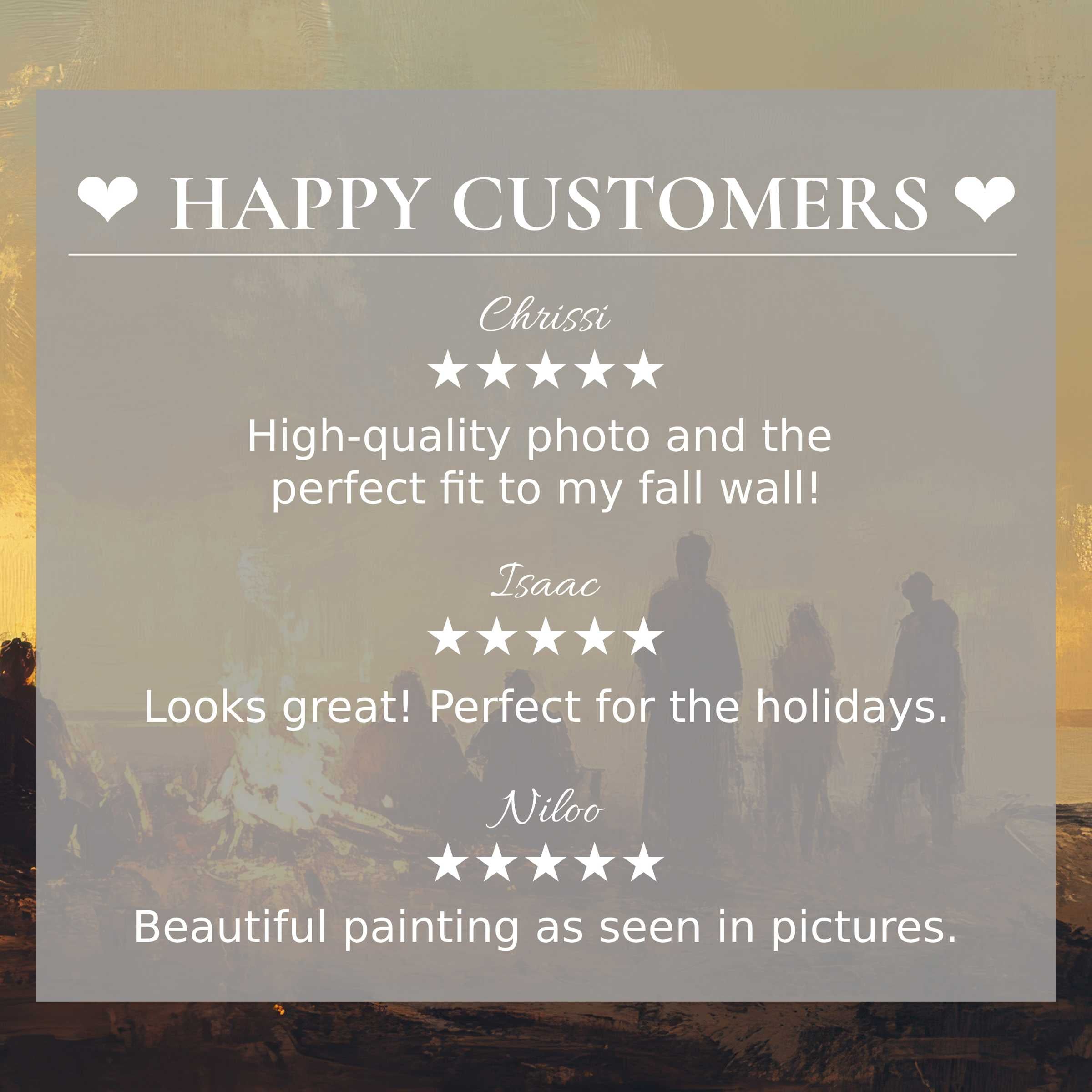 Elegant beach art for Frame TV with abstract sunset hues; happy customer reviews build trust and highlight quality