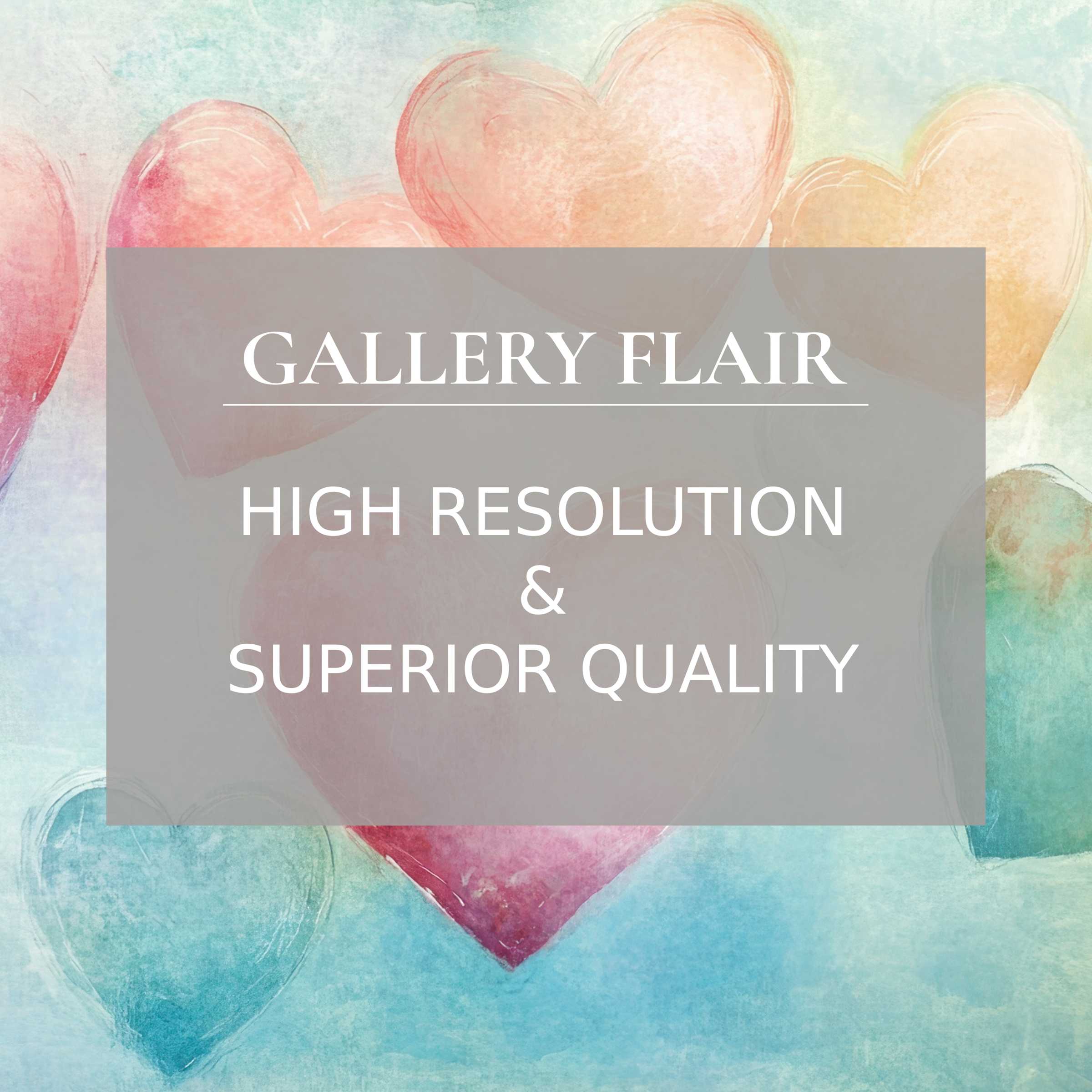 Elegant pastel hearts with soft textures in crisp high resolution nursery Frame TV picture for refined decor