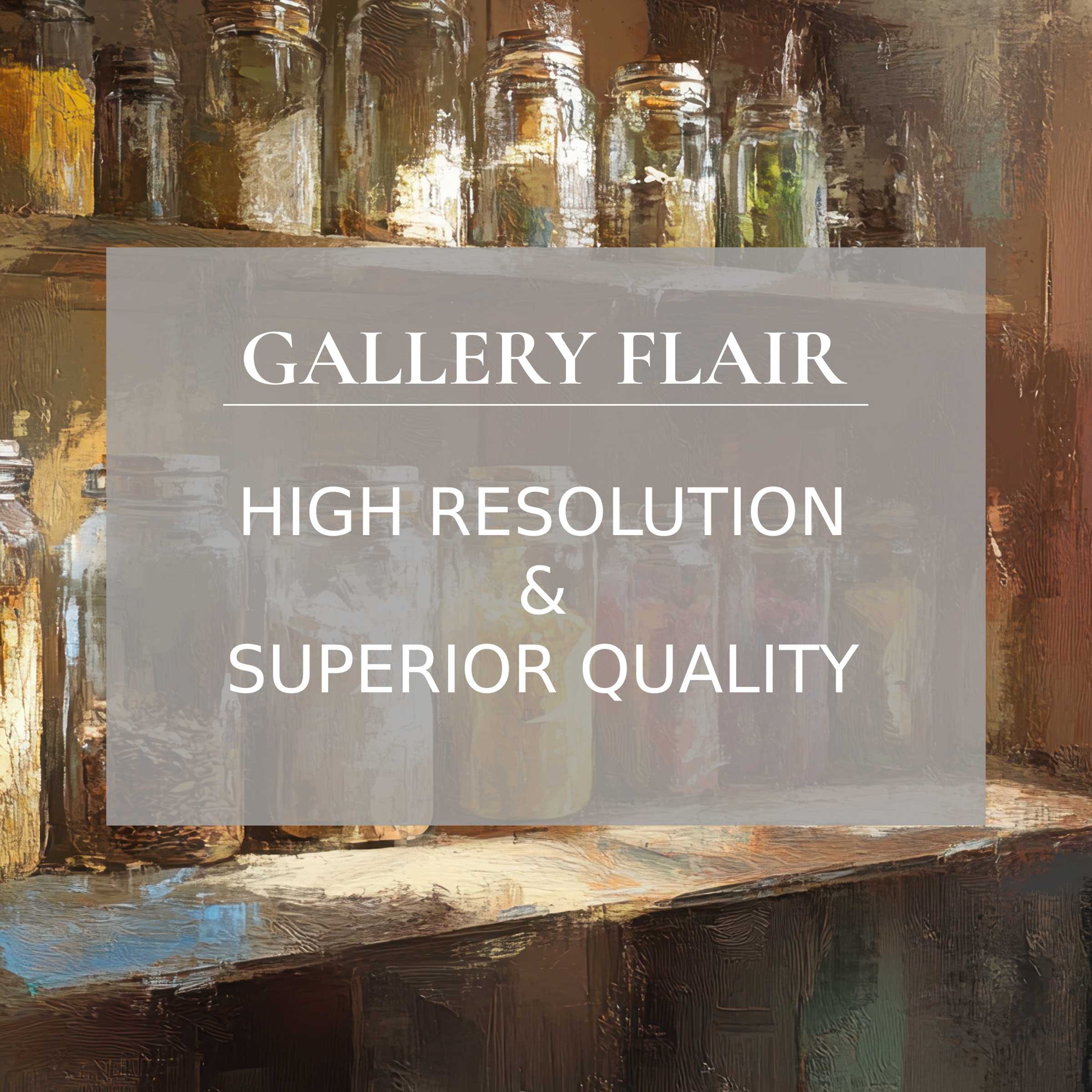 Elegant, high-resolution farmhouse Frame TV picture showcasing detailed, textured jars with refined visual clarity for premium decor