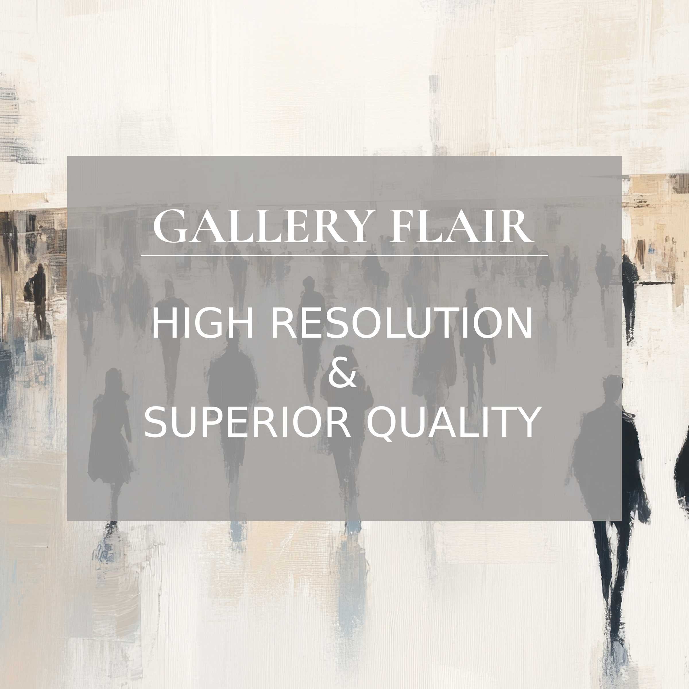Abstract figures in muted tones with refined brushwork, embodying elegance and clarity in this urban Frame TV picture